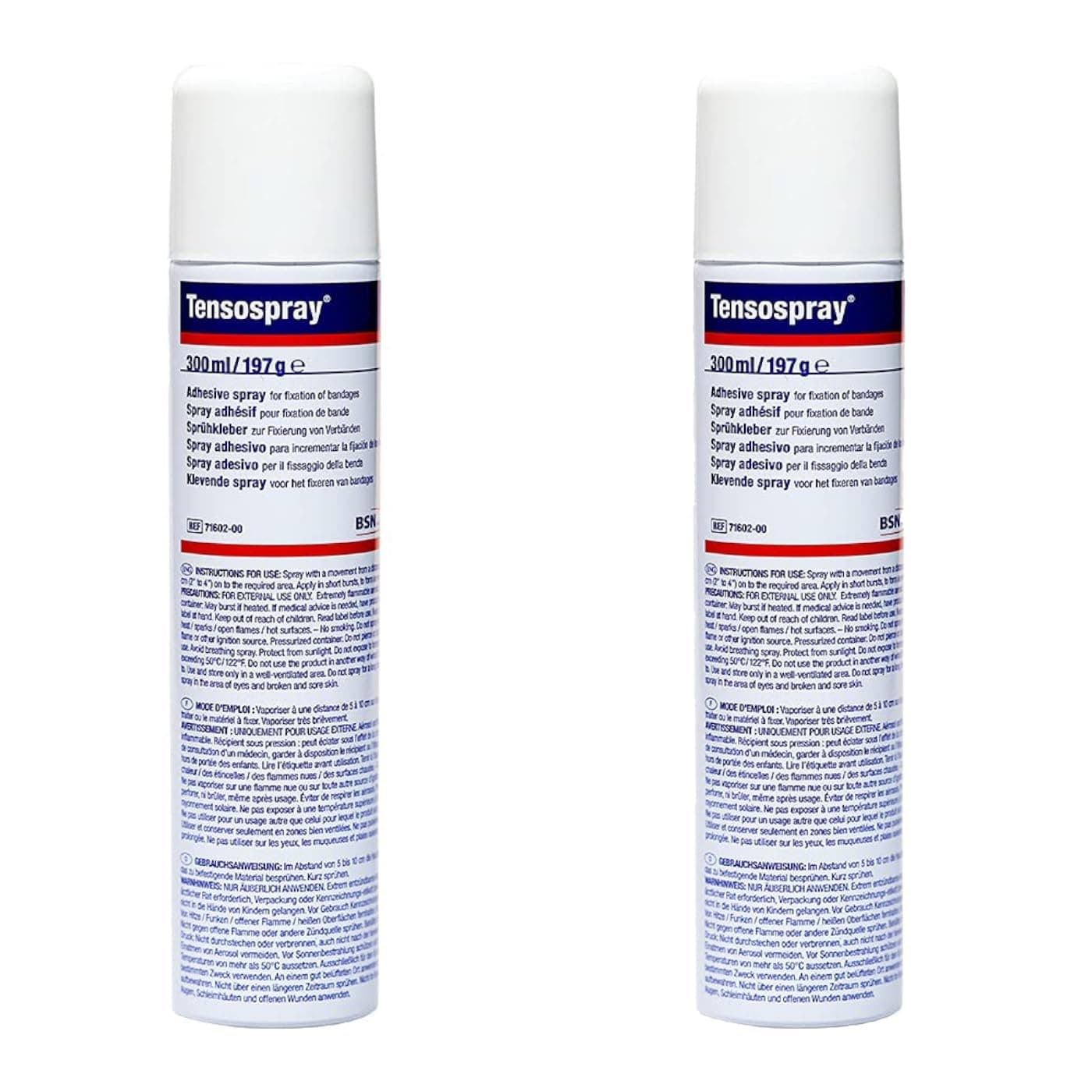 – Tensospray - 300ml Pre-tape Adhesive and Skin Protector x 2 Tins