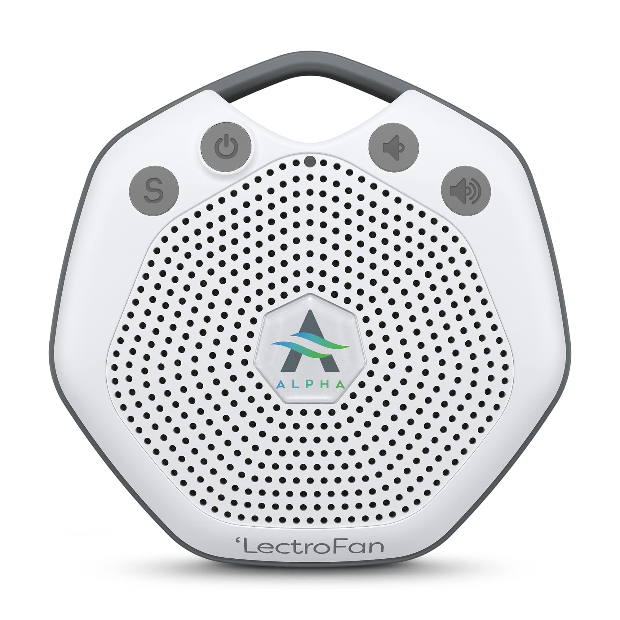 Adaptive Sound Technologies LectroFan Alpha Portable Sleep Sound Machine - Rechargeable White Noise Machine for Crib, Stroller, Car Seat & More - 7 Non-Looping Sounds - for Travel, Bedroom, Nursery
