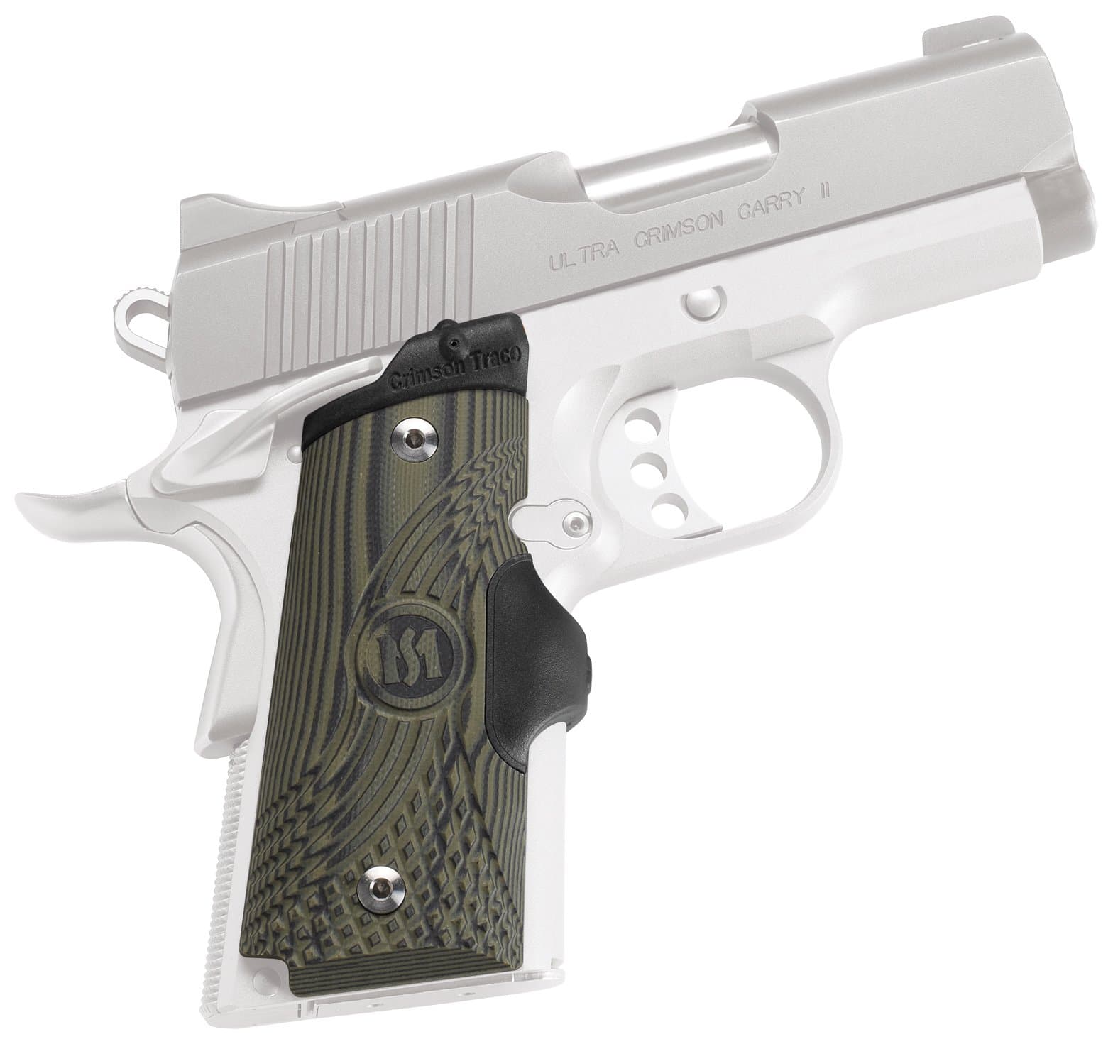 Crimson Trace LG-911 Master Series Lasergrips with Heavy Duty Construction and Instinctive Activation for 1911 Compact, Defensive Shooting, CCW and Competition