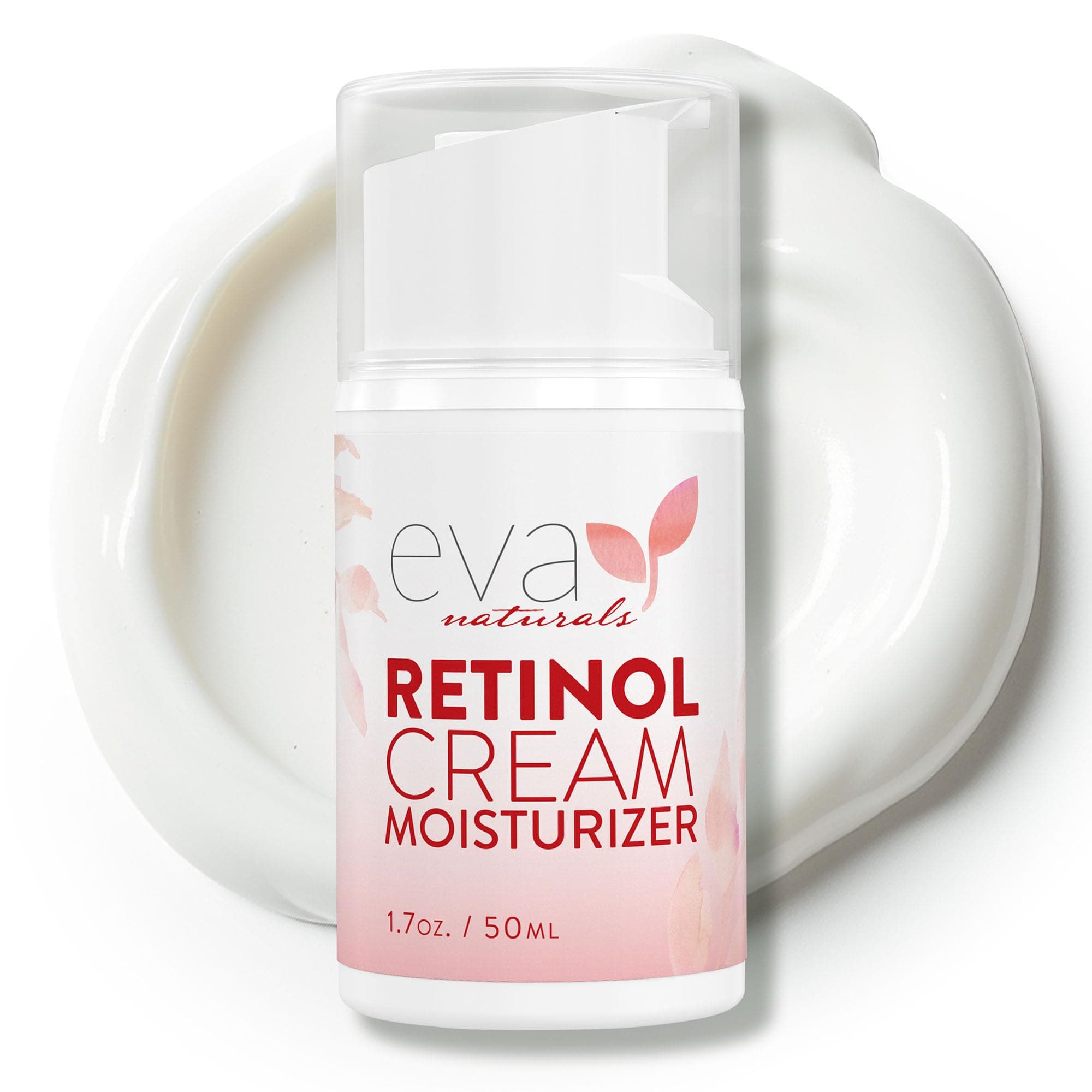 Retinol Moisturizer Cream for Face 2.5% by Eva Naturals 1.7 oz, Best Retinol Cream, Anti-Aging, Defense against Breakouts, and Deep Hydration, Retinol for Skin with Vit E, Green Tea and Jojoba Oil