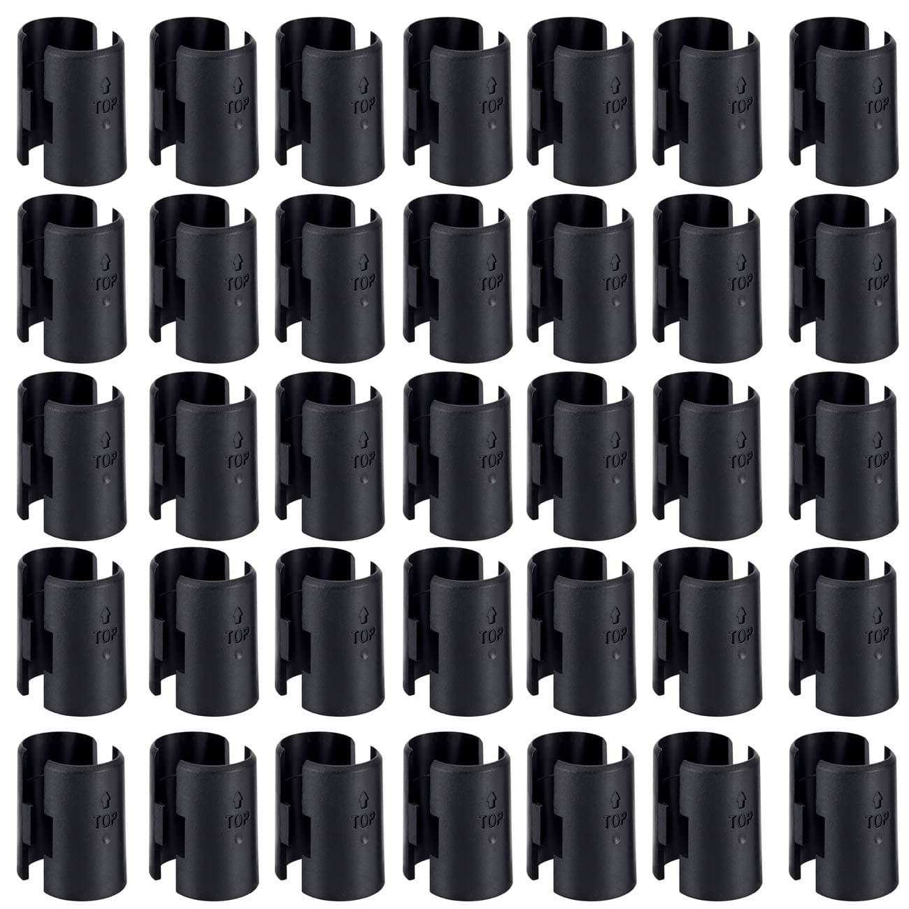 Apoulin 50Pack Wire Shelf Clips - 25 Pairs Wire Shelving Shelf Lock Clips for 1" Post Shelvings