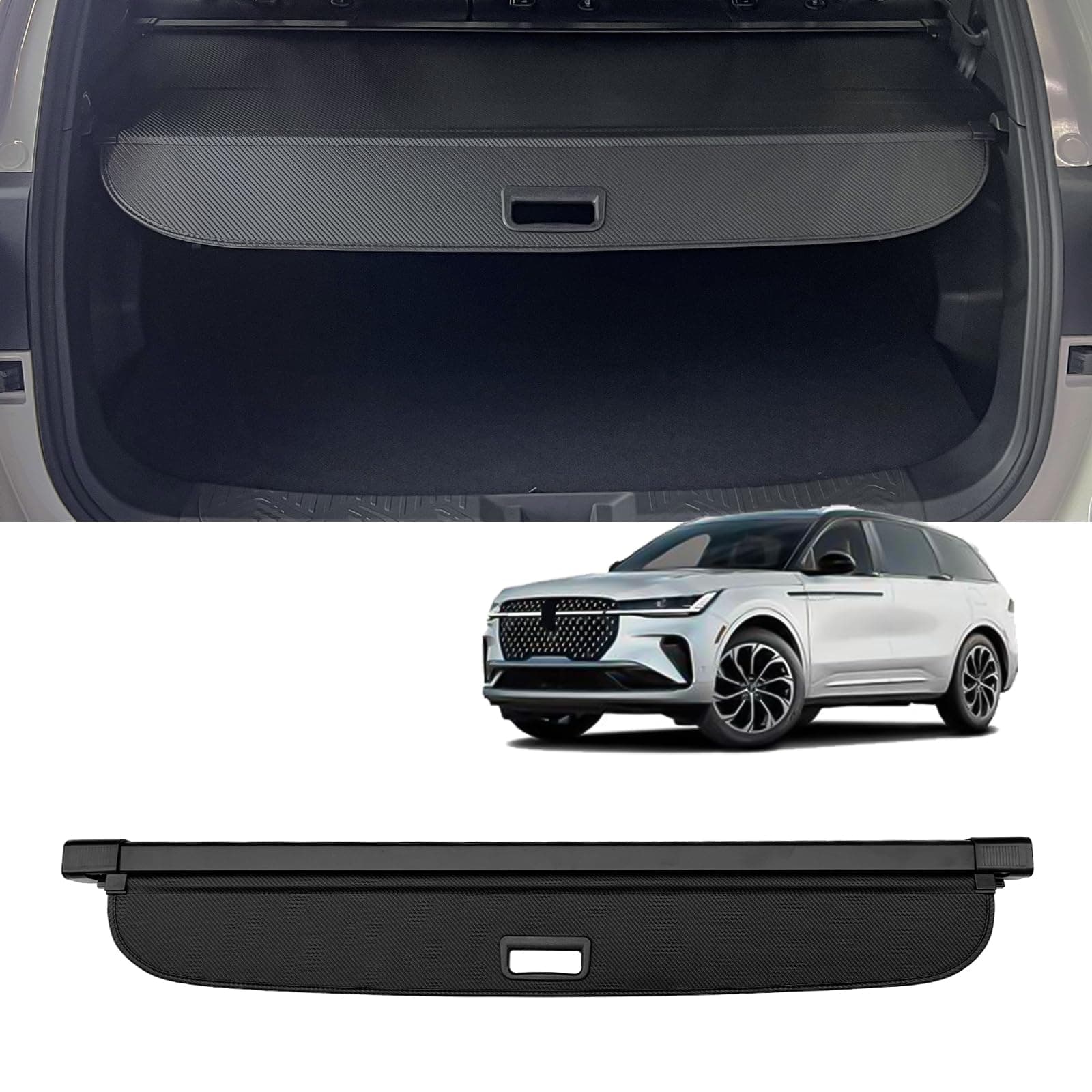 - AUXKO Retractable Cargo Cover for Lincoln Nautilus 2026 2025, Trunk Cargo Cover Luggage Security Shade Cover for 2026-2024 Lincoln Nautilus Shielding Anti-Peeping Luggage Privacy Screen, Carbon Fiber