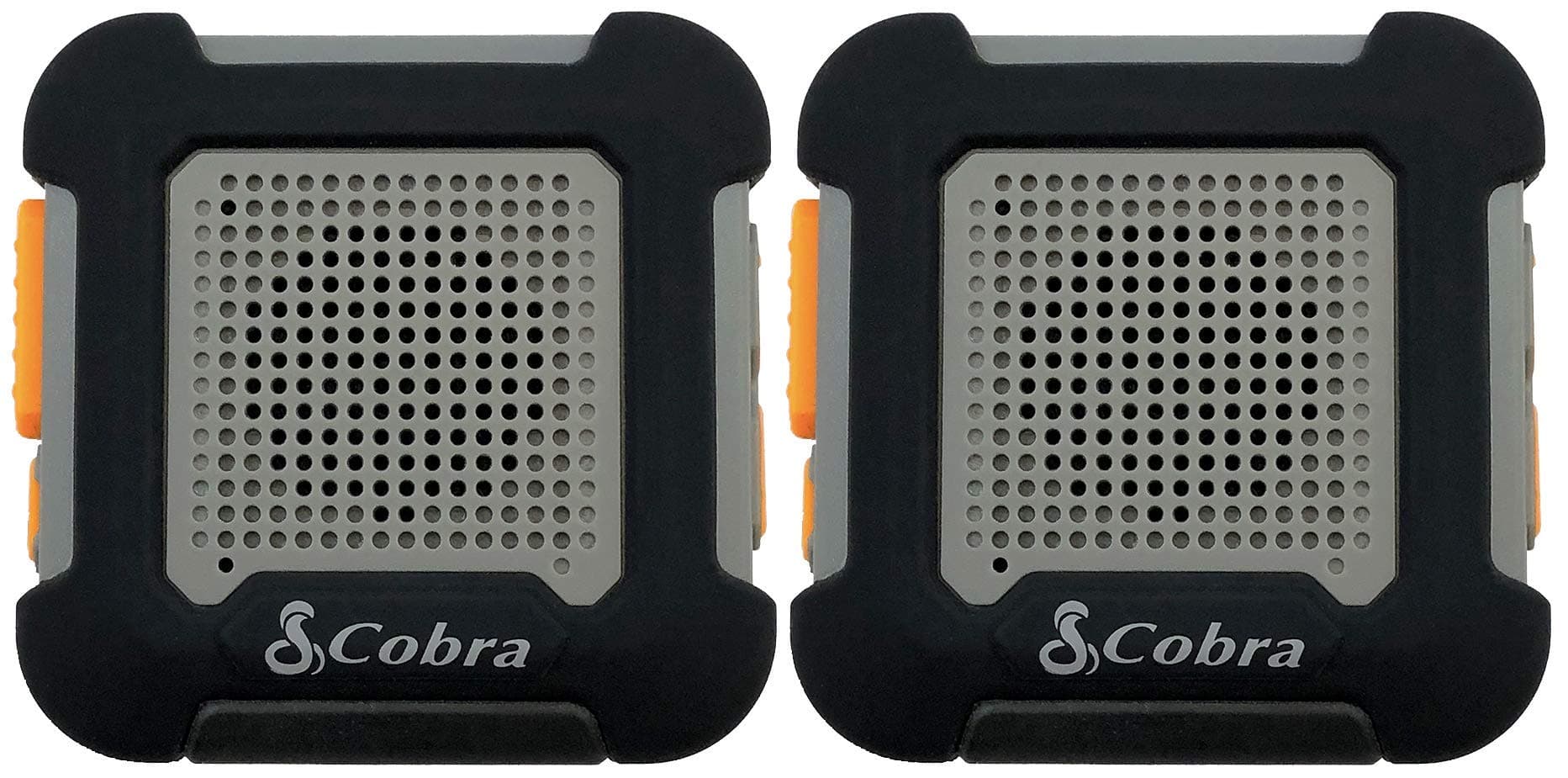 Cobra ACT220B Chat Tag Rock Wearable Walkie Talkies - Waterproof, Hands Free, Rechargeable, Long Range 12-Mile Two Way Radio Set (2 Pack)