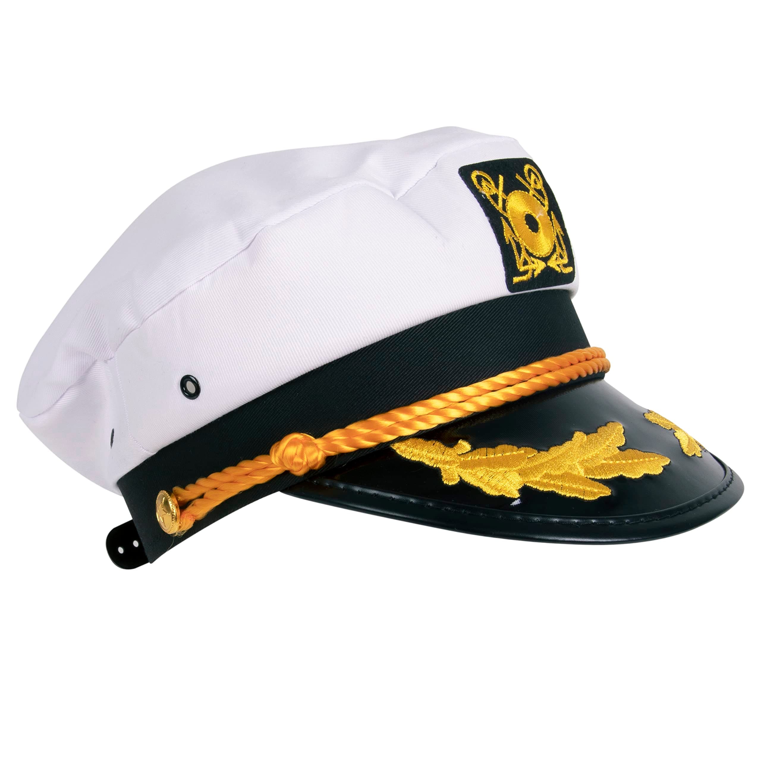 Kangaroo - Embroidered Navy Sailor Yacht Captains Hat for Men, Women and Kids, Adjustable Costume Hat Accessory - Stylish Boat Sailor Cap for Halloween, Cosplay, Themed Costume Parties