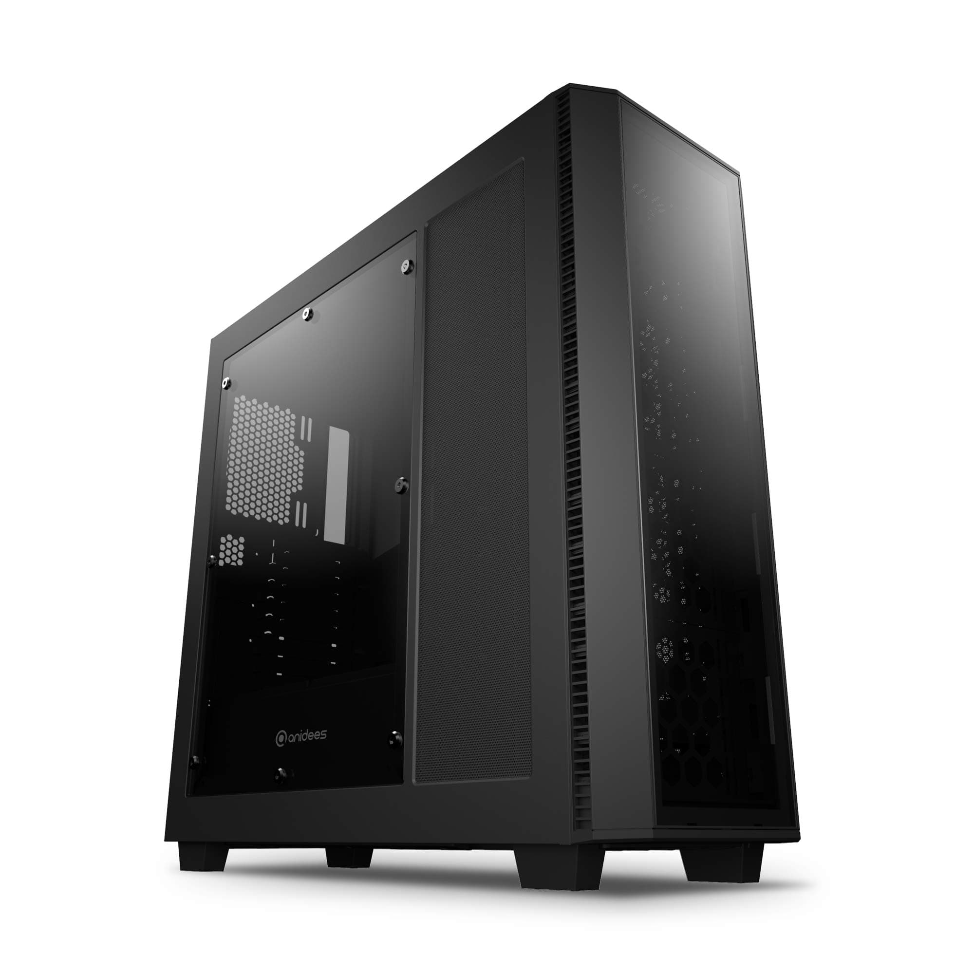 Anidees AI Crystal XL PRO LITE Full Tower Tempered Glass XL-ATX/E-ATX/ATX Gaming Case for 480/360 Radiator Optical Drive - AI-XL-PRO-LITE (PC Case Only)
