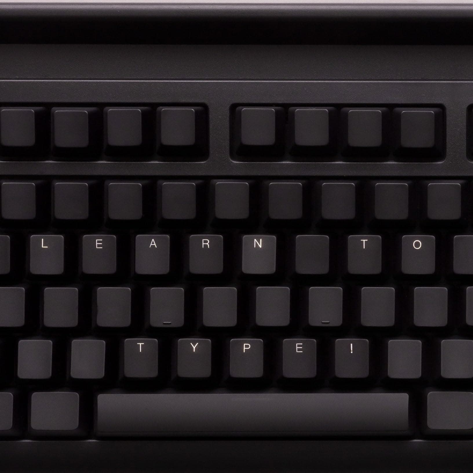 Keymaster Learn to Type Keyboard; Typing Practice with Show or Hide Keys; Blank Key Caps; Teach Students to Touch Type; Keymaster Mechanical Training Tool; Better Than Keyboard Cover or Skin
