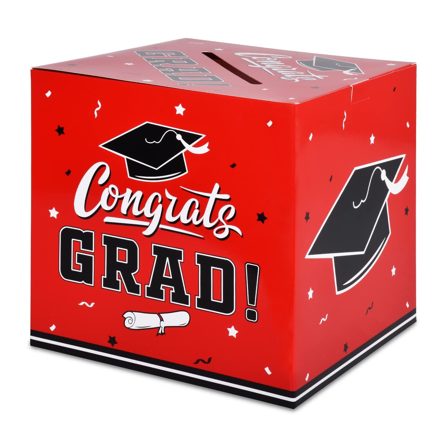 Gatherfun Graduation Decorations 2026 Grad Card Box for Gift Graduation Party Favors Decor Party Supplies Red