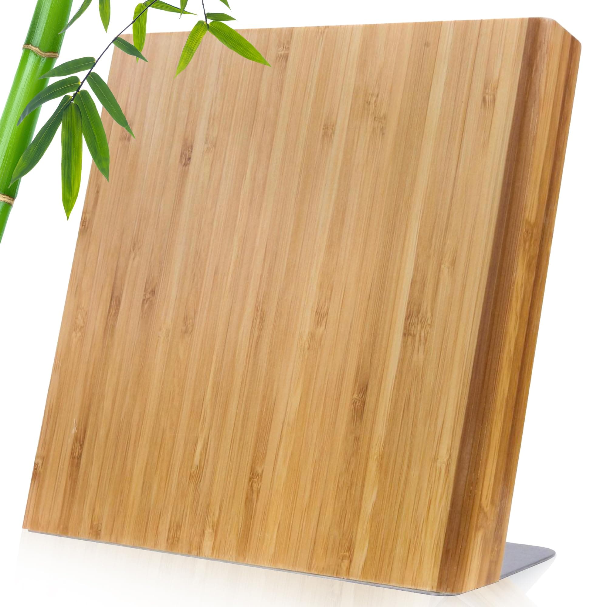Magnetic Knife Block Without Knives By Coninx - Magnetic Knife Holder for Safe, Clean & Tidy Knife Storage - Bamboo Knife Rack Magnetic Stand for Cooking Utensils & More - Elegant Magnetic Knife Rack
