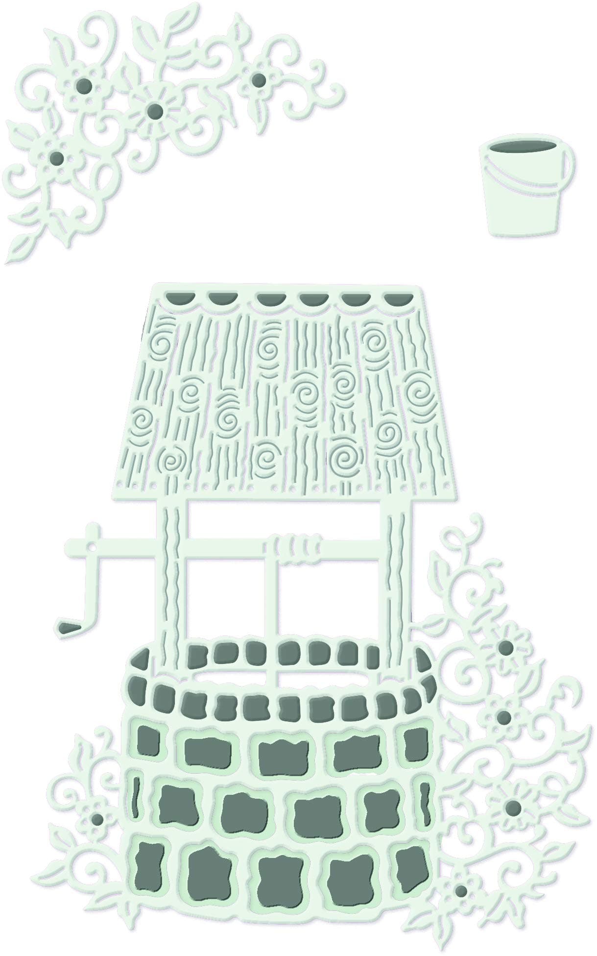 Sweet Dixie Cutting Die, Metal, Grey, Large