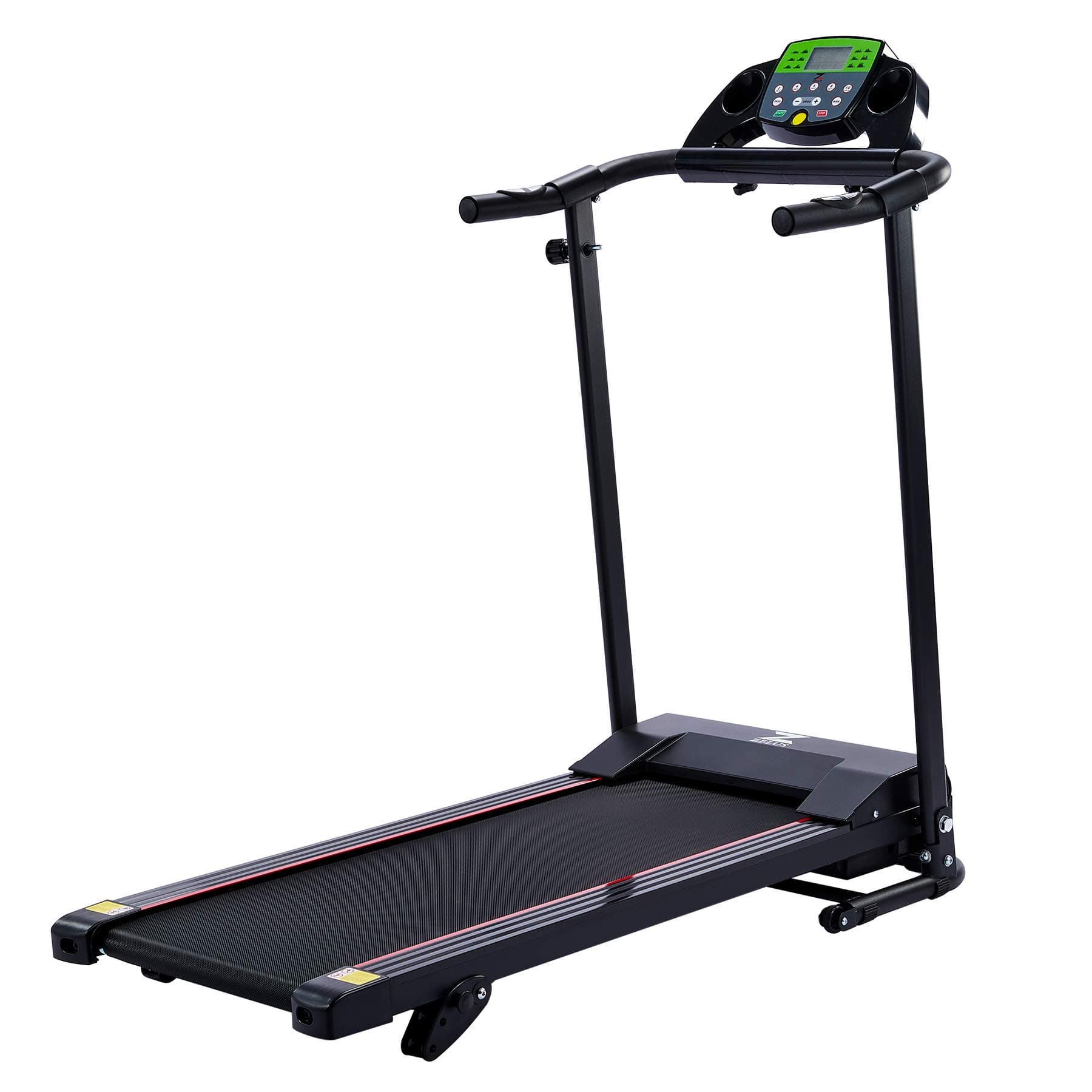 ZELUS 750W Folding Treadmill with 130x43cm Deck, 14kph Foldable Running Machine for Home Office More, Cardio Exercise Equipment for Home Gyms with App Heart Rate Sensor and Magnetic Shock Absorption