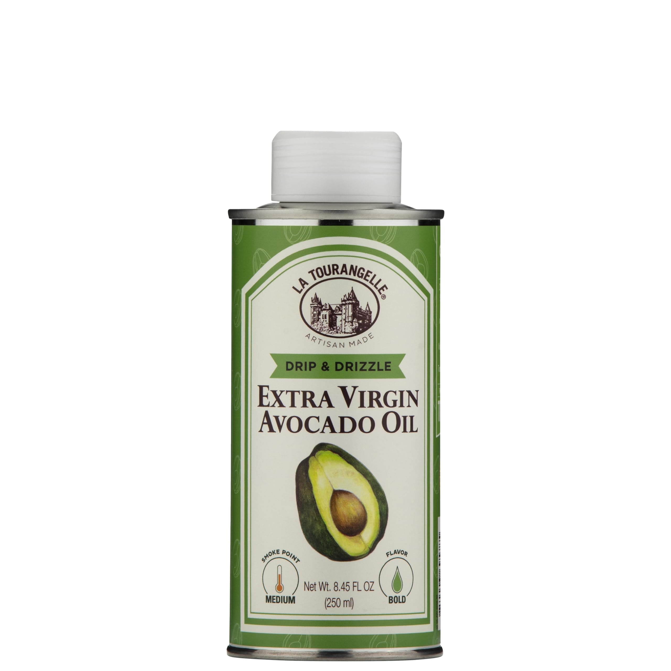 La Tourangelle, Extra Virgin Avocado Oil, Full Flavor from Premium Avocados, Medium Heat, 8.45 Fl Oz