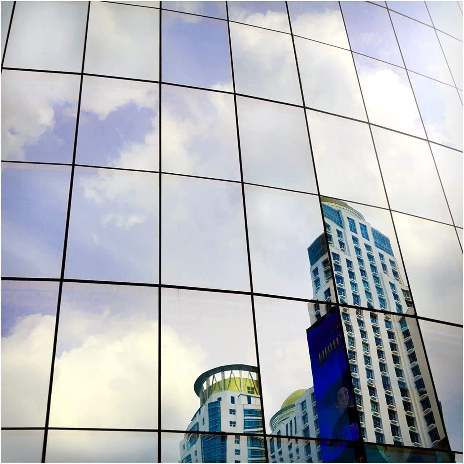 BDF S05 Window Film Daytime Privacy and Heat Control Silver 5 (Very Dark) - 30in X 12ft