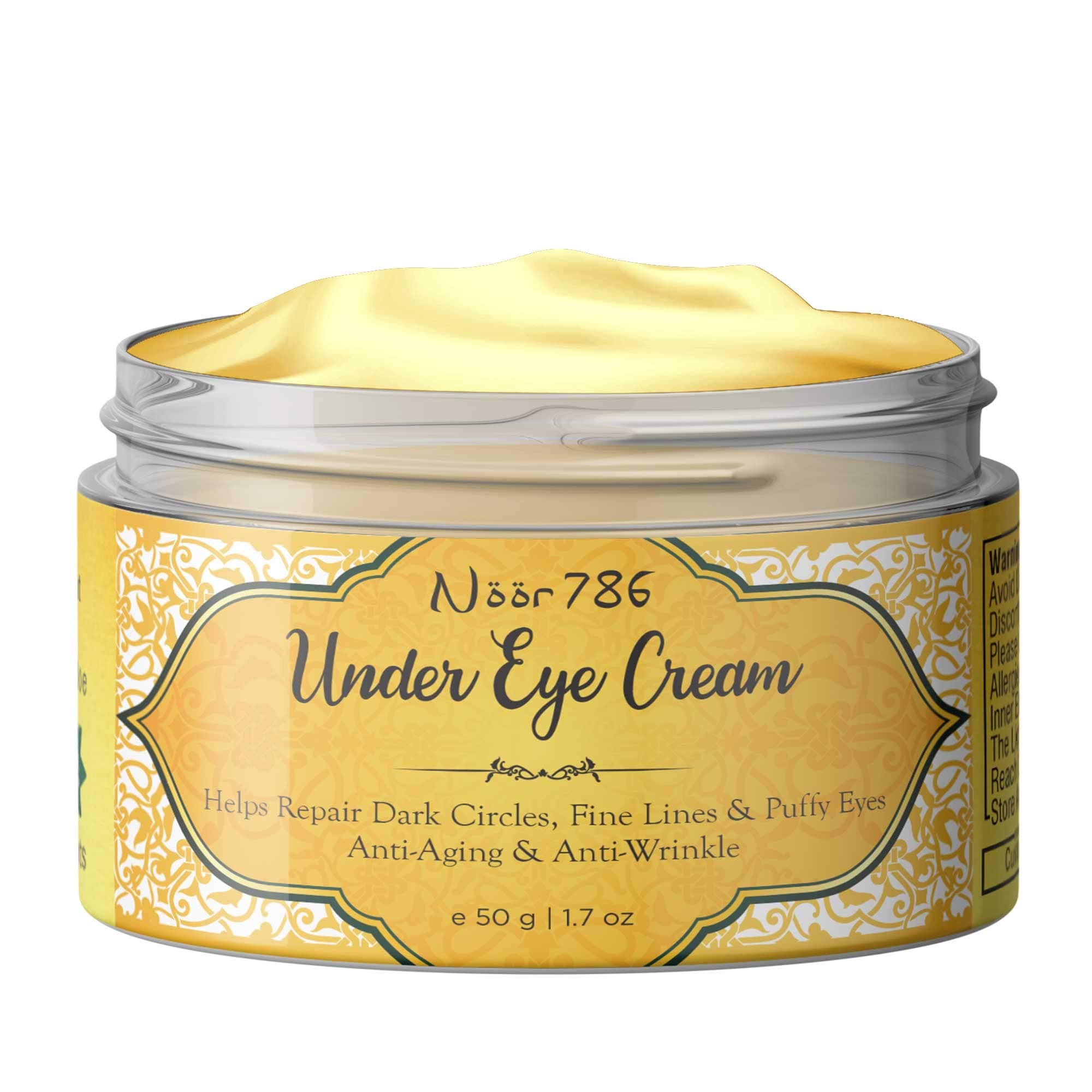 Noor 786 Halal Friendly Under Eye Cream For Dark Circles, Fine Lines & Puffy Eyes, 50g