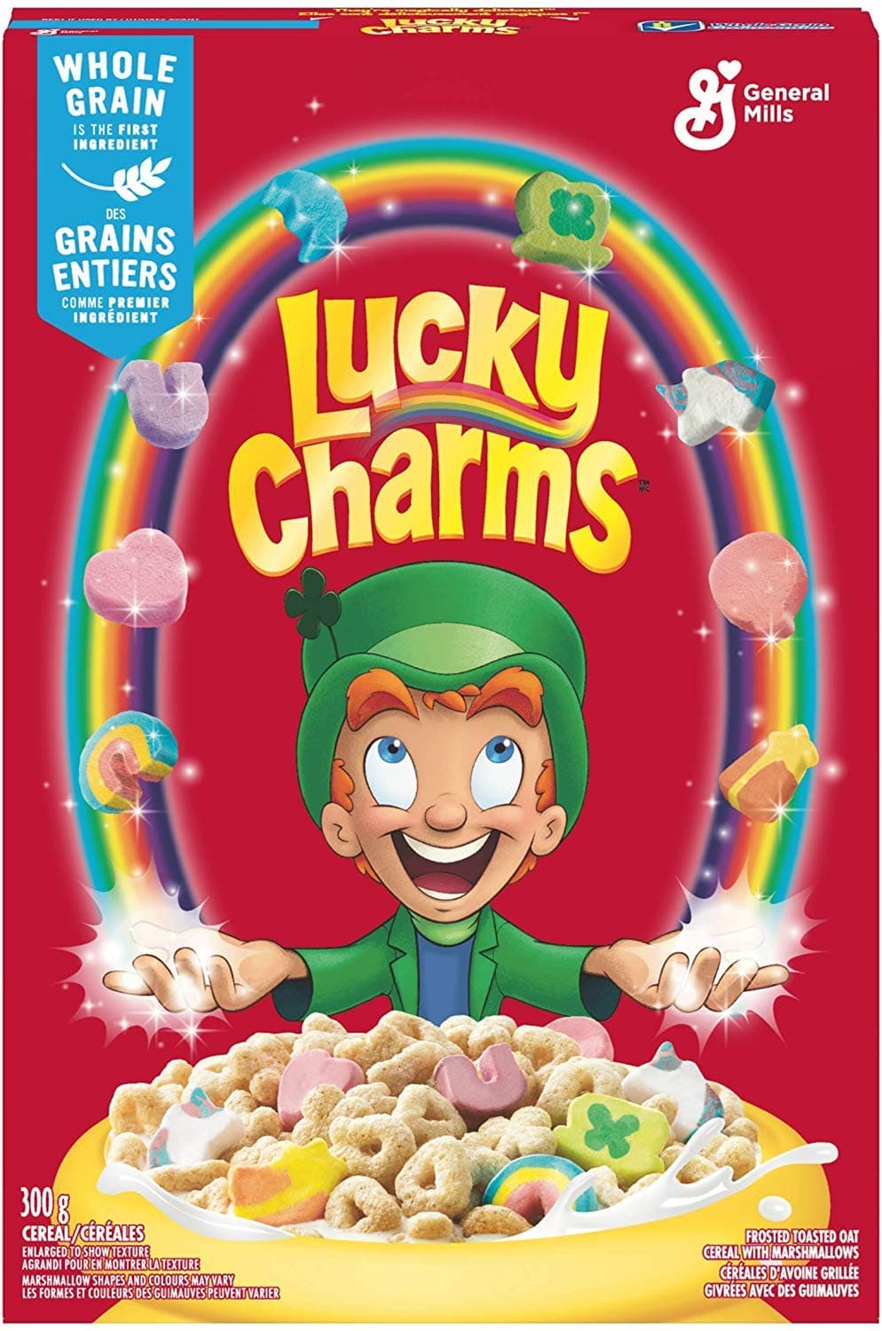 American cereal - Lucky Charms Cereal with Marshmallows - 10.5oz (300g) Pack of 1