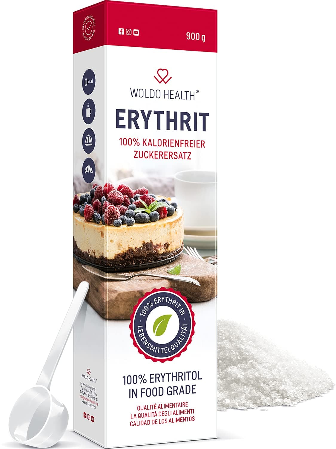 Erythritol Sugar Zero Calorie 900g