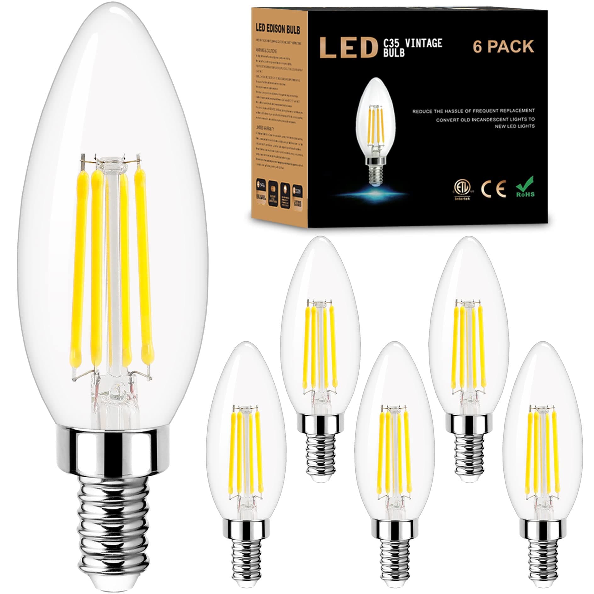 E12 LED Bulb 5000k