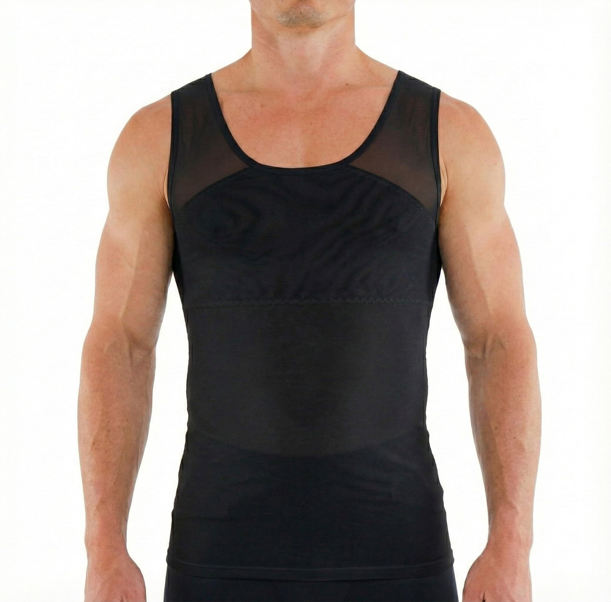 Esteem Apparel Original Men's Chest Compression Shirt to Hide Gynecomastia Moobs