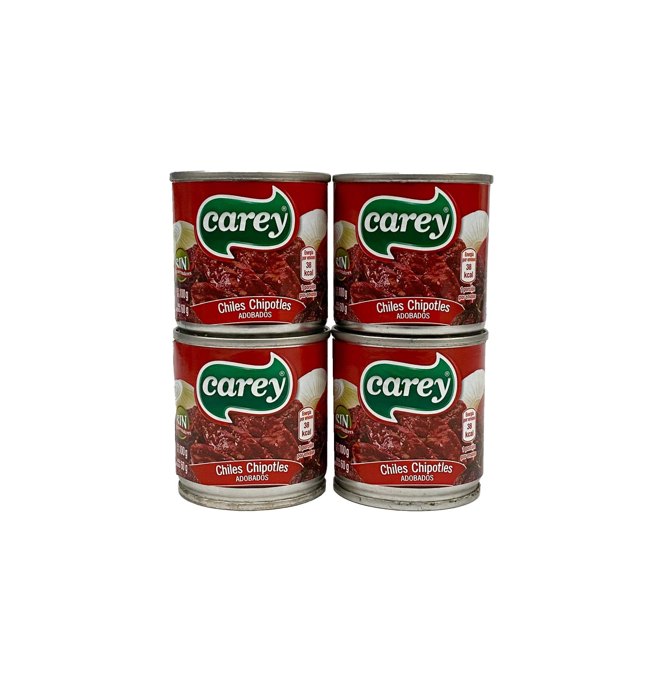 Chipotles Peppers in Adobo Sauce Carey 100g (Pack of 4)