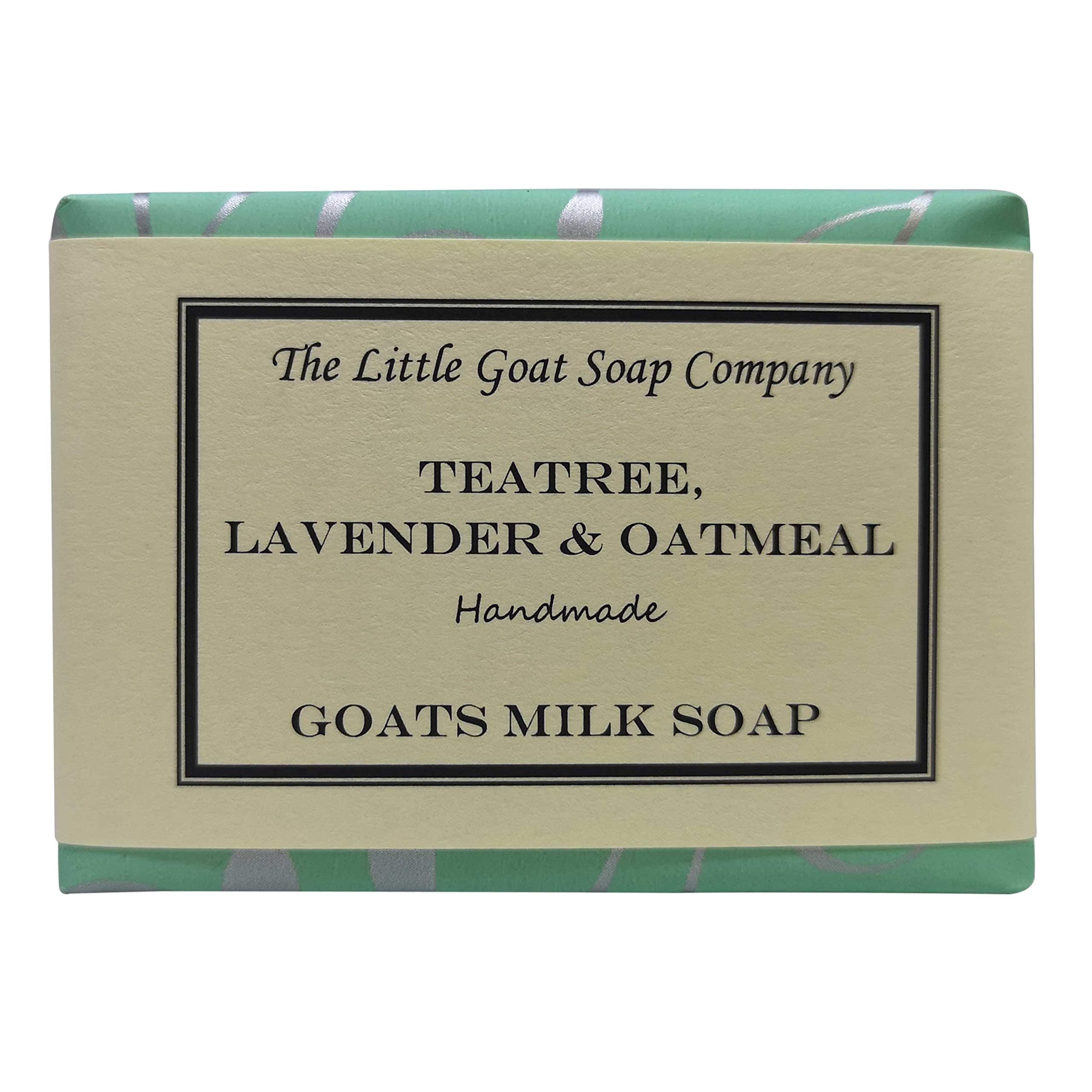 1 x Teatree, Lavender & Oatmeal. Goats Milk Soap. 100G. Acne, Rosacea.