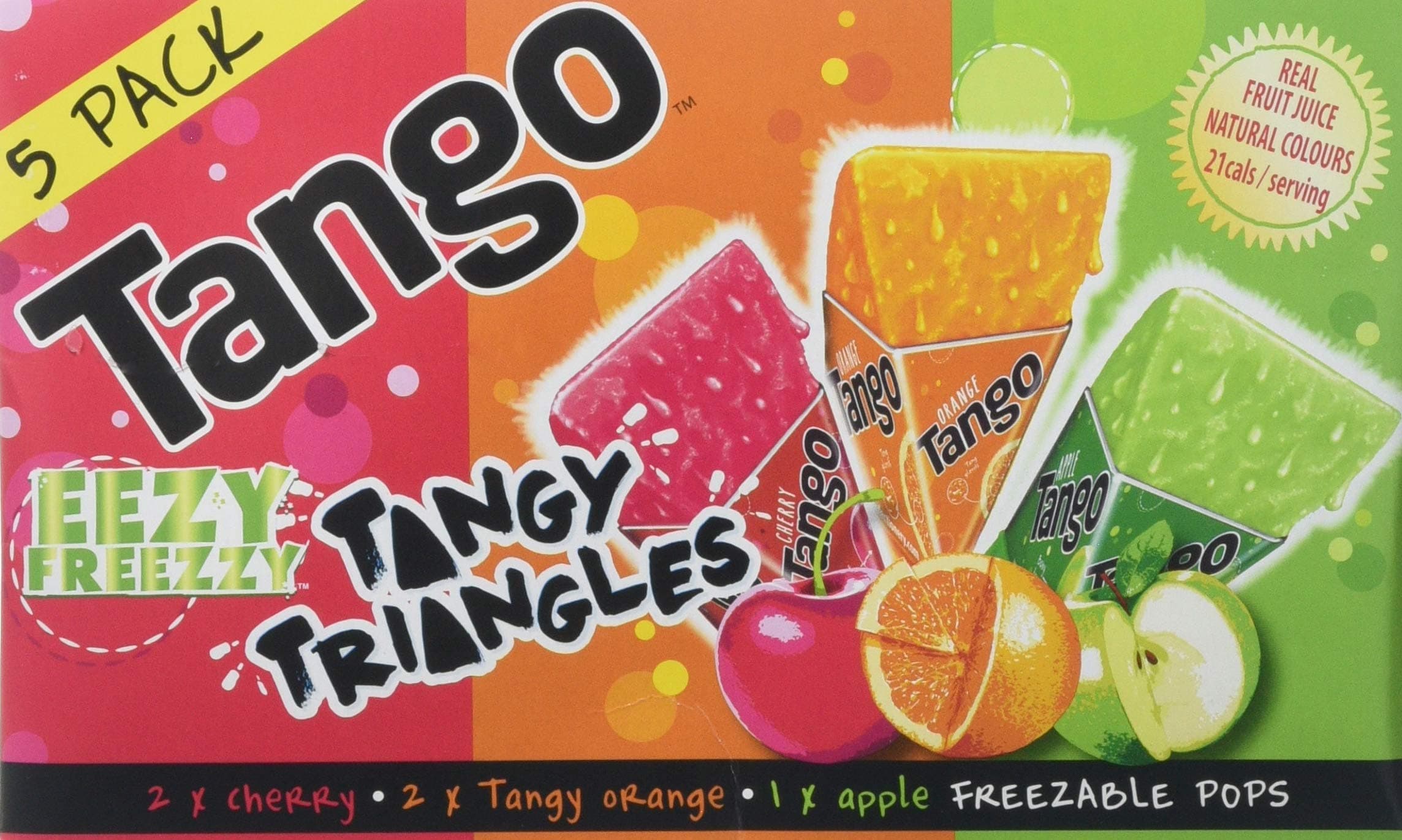 Eezy Freezzy Tango Tangy Triangles Assorted 8 x 5pk