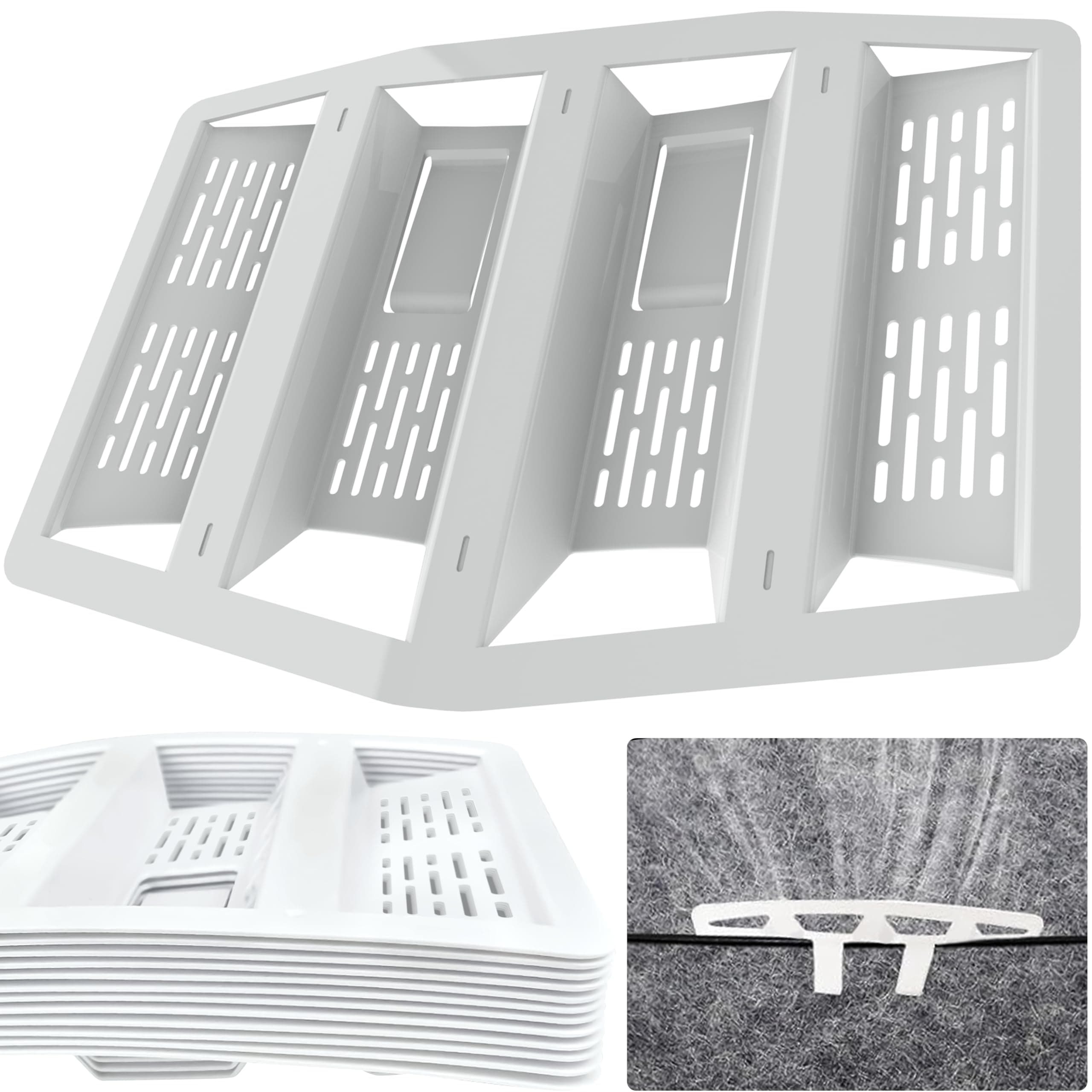 10 x Felt Lap Vents - Stops Loft Roof Condensation - Felt Lap Ventilator to Provide Increased Ventilation for Attic Space