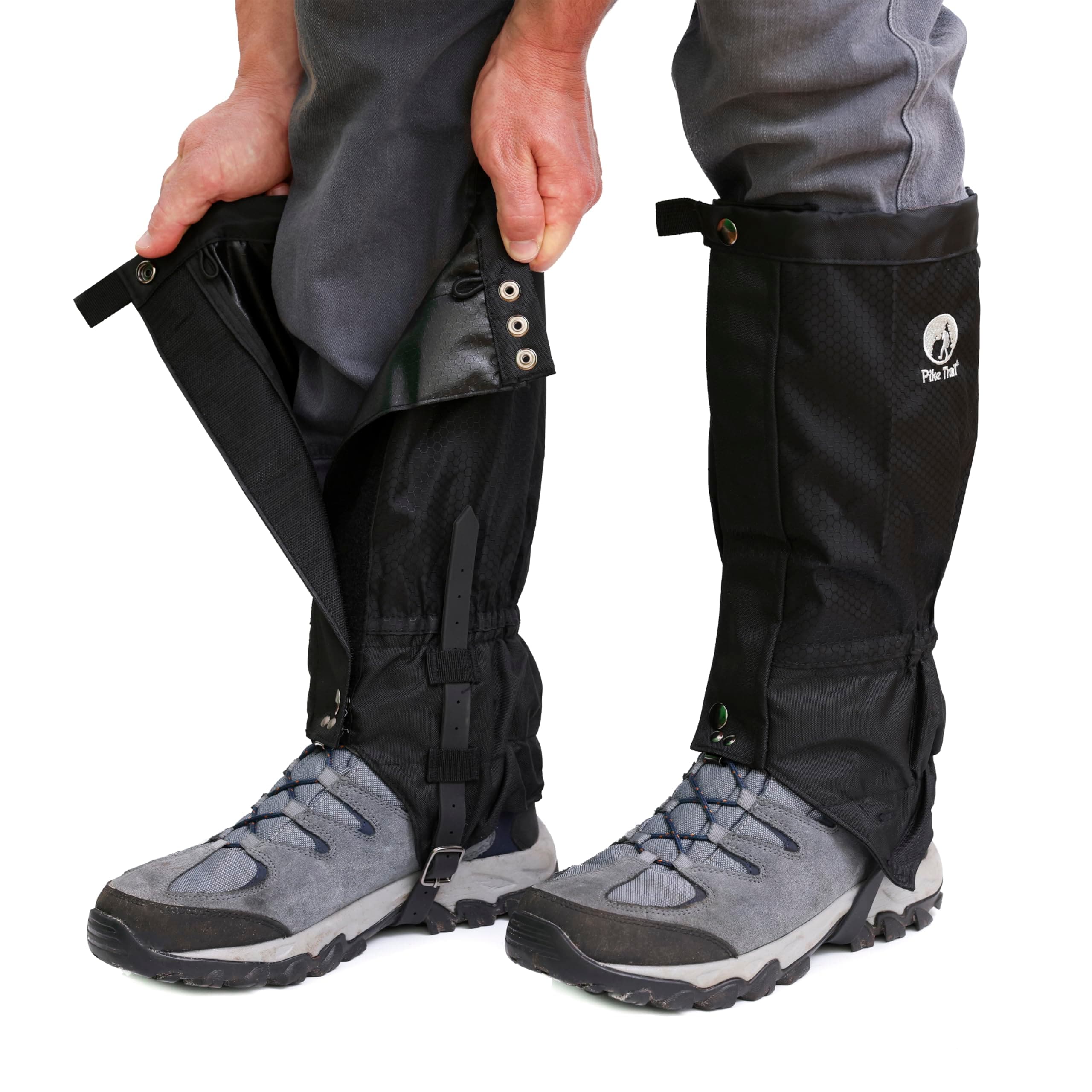 Pike Trail Waterproof Adjustable Leg Gaiter: For Hiking in Mud, Sand, Snow - Hunting, Climbing, Snowshoeing