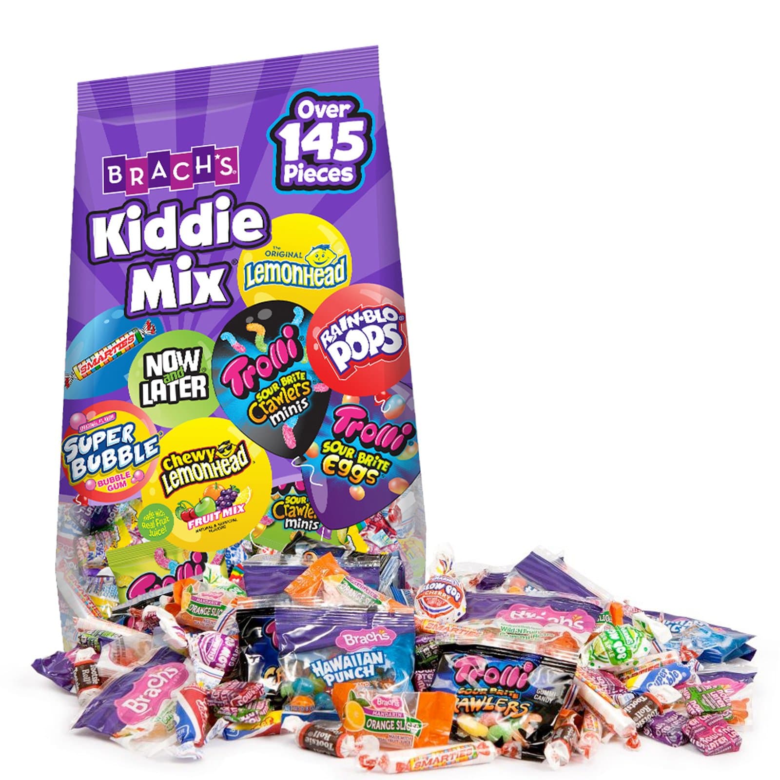 Brach's Kiddie Mix Variety Pack Individually Wrapped Candies, 48 Ounce