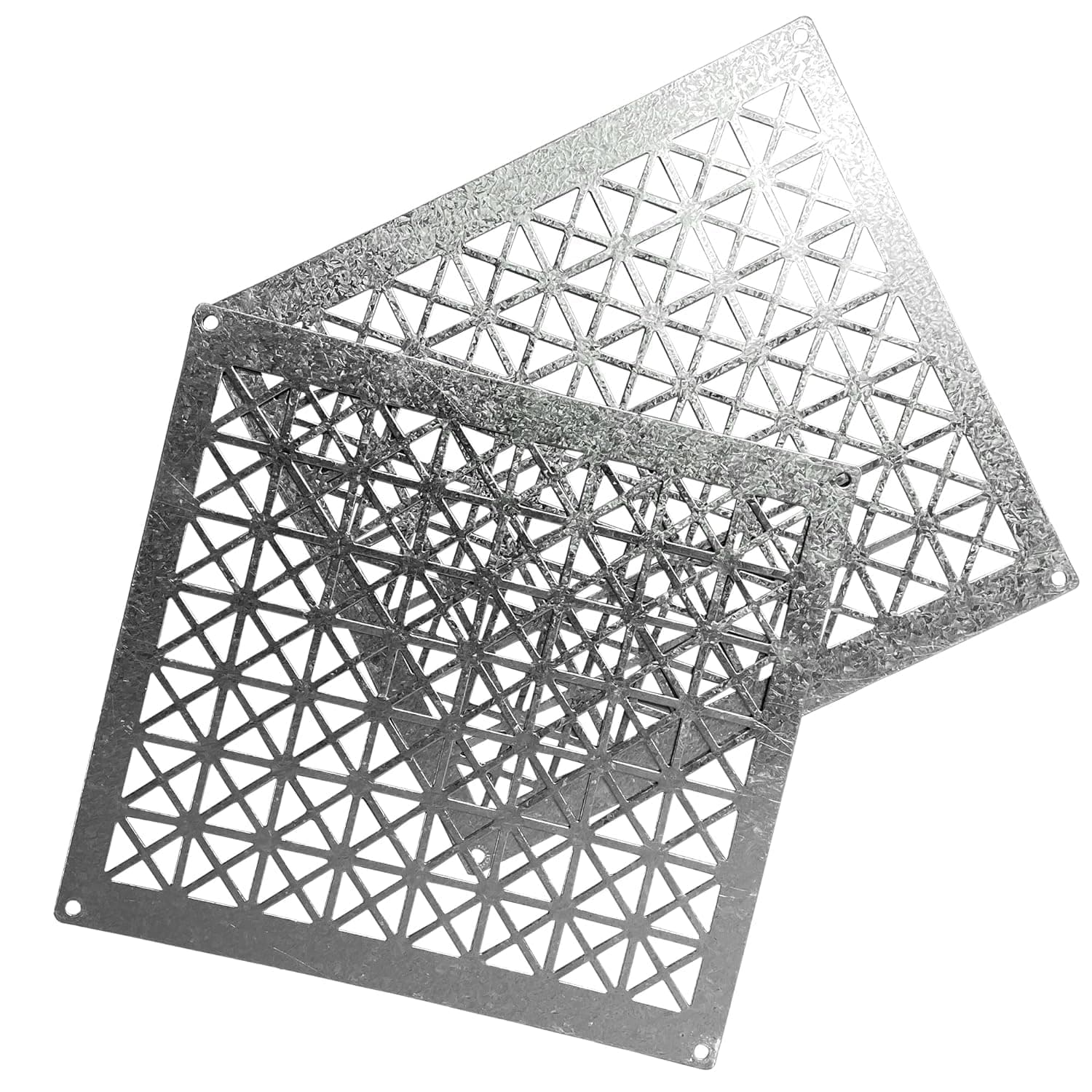 Tjernlund 950-8304 Underaire Steel Crawl Space Vent, Steel Diamond Pattern, 18" x 10" Screen