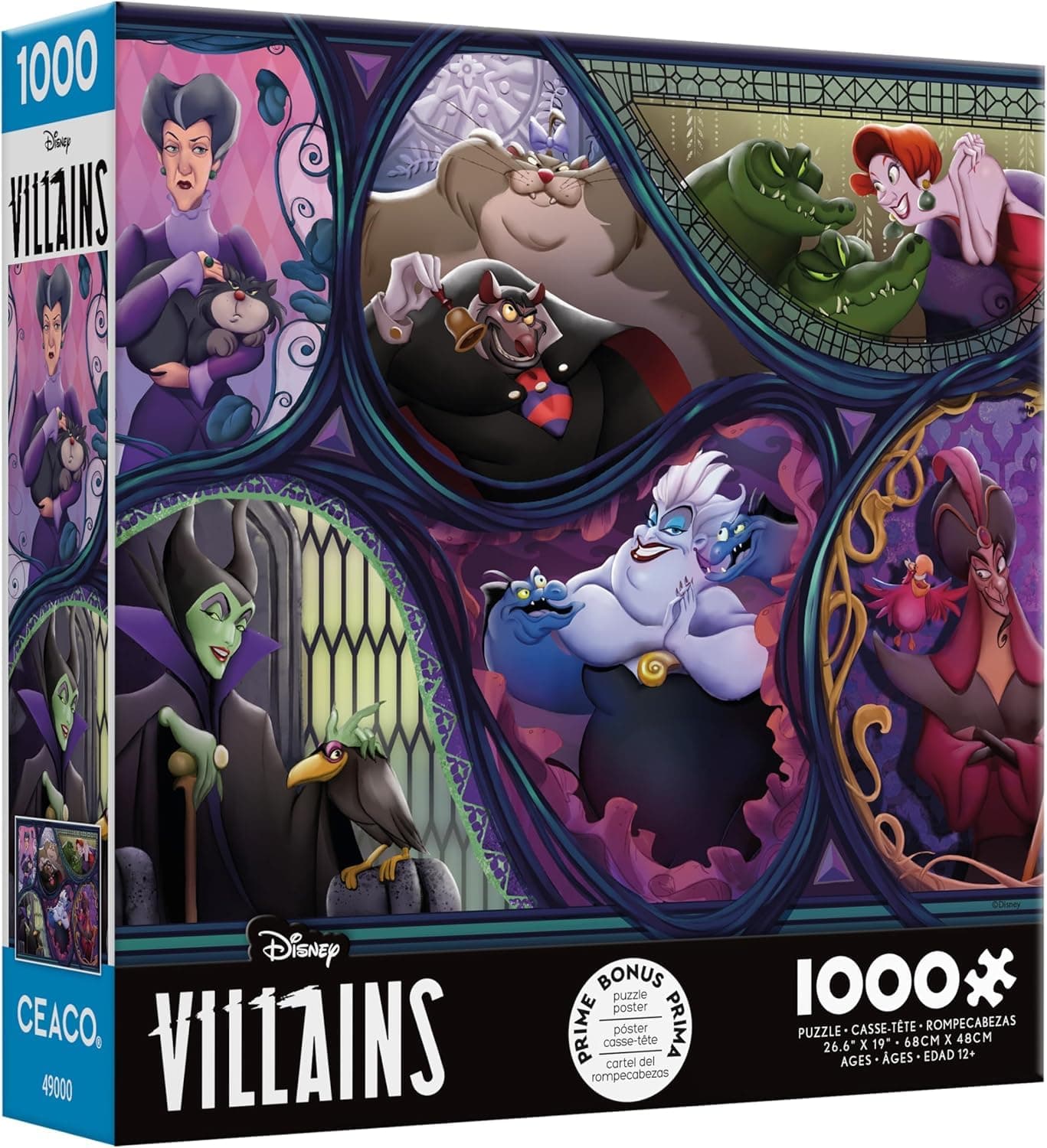 Ceaco - Disney - Villains & Their Pets - 1000 Piece Jigsaw Puzzle