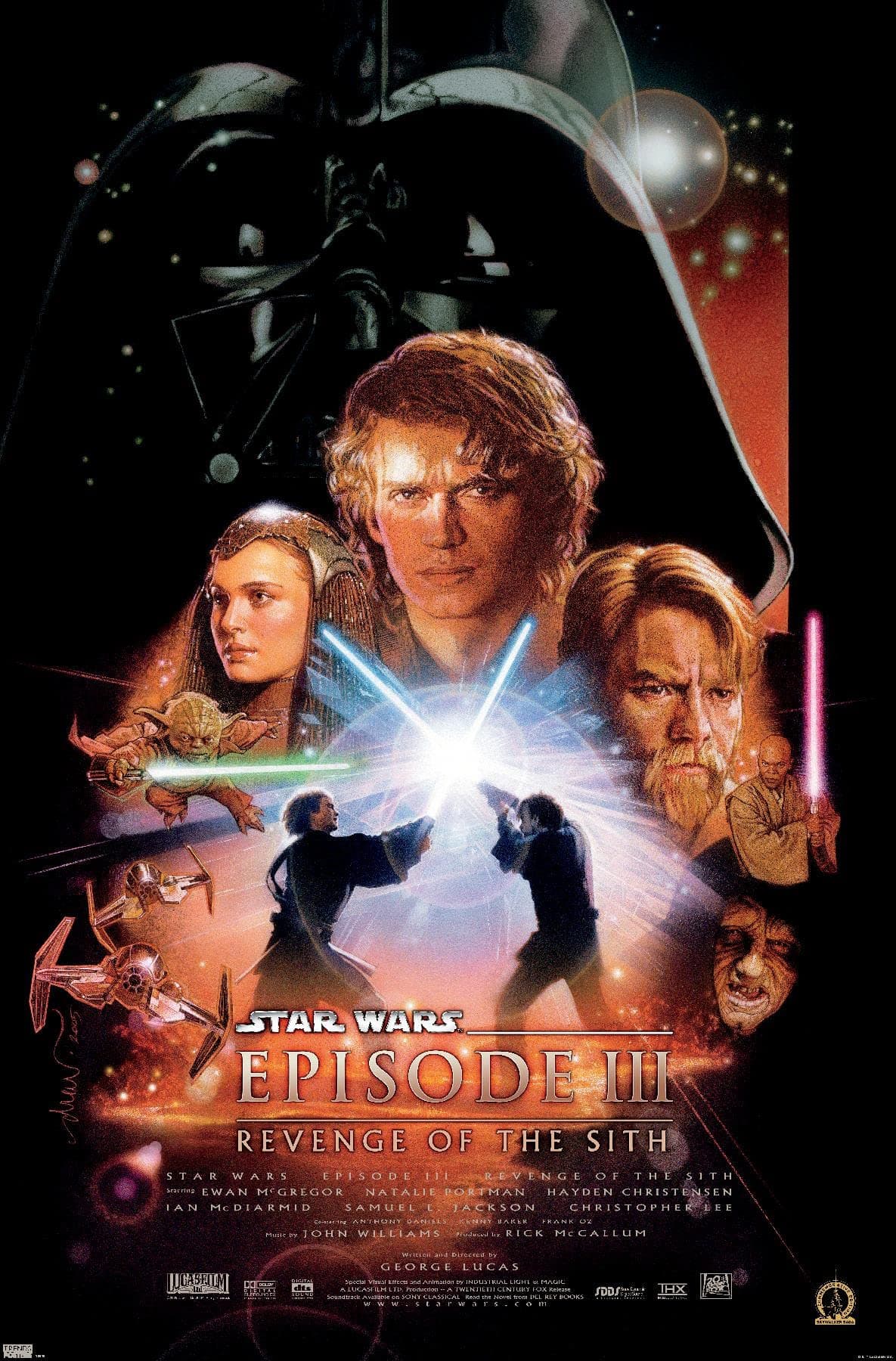 24X36 Star Wars: Revenge of the Sith - One Sheet Wall Poster, 24.00" x 36.00", Unframed Version