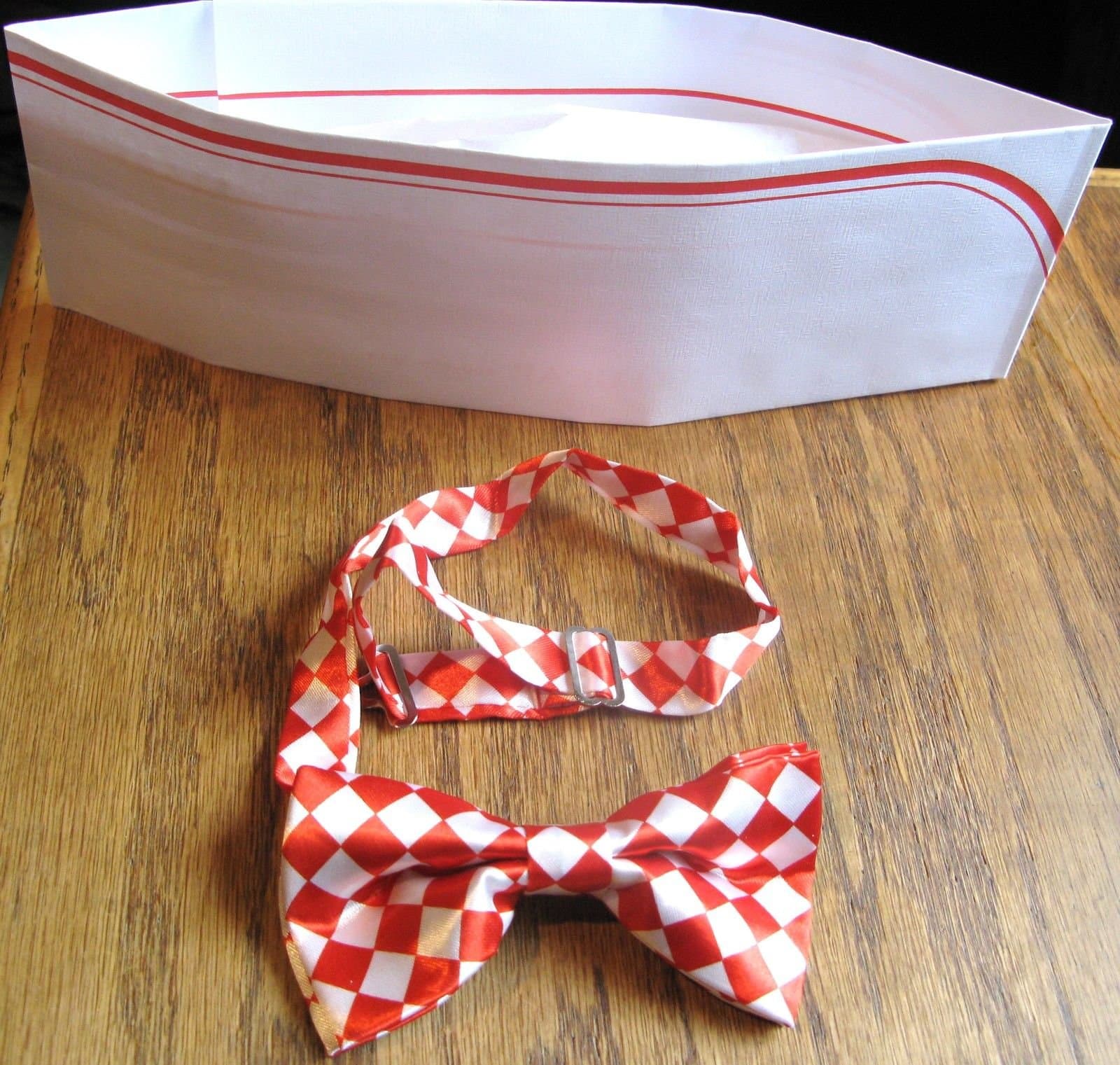 Bowtie and Soda Jerk Paper Party Hat