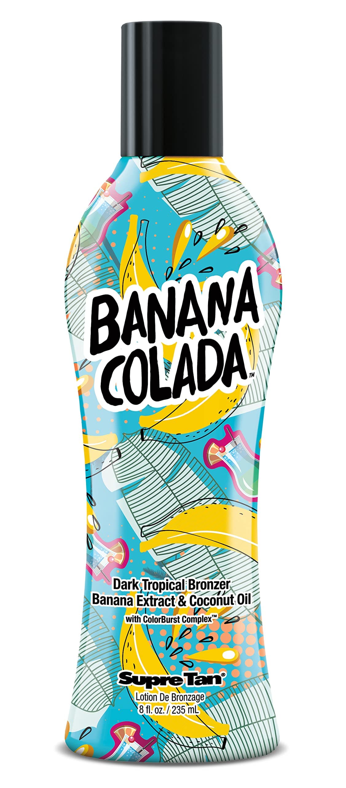 Supre Tan Banana Colada Tropical DHA Bronzer with ColorBurst Complex & Coconut Oil 8oz