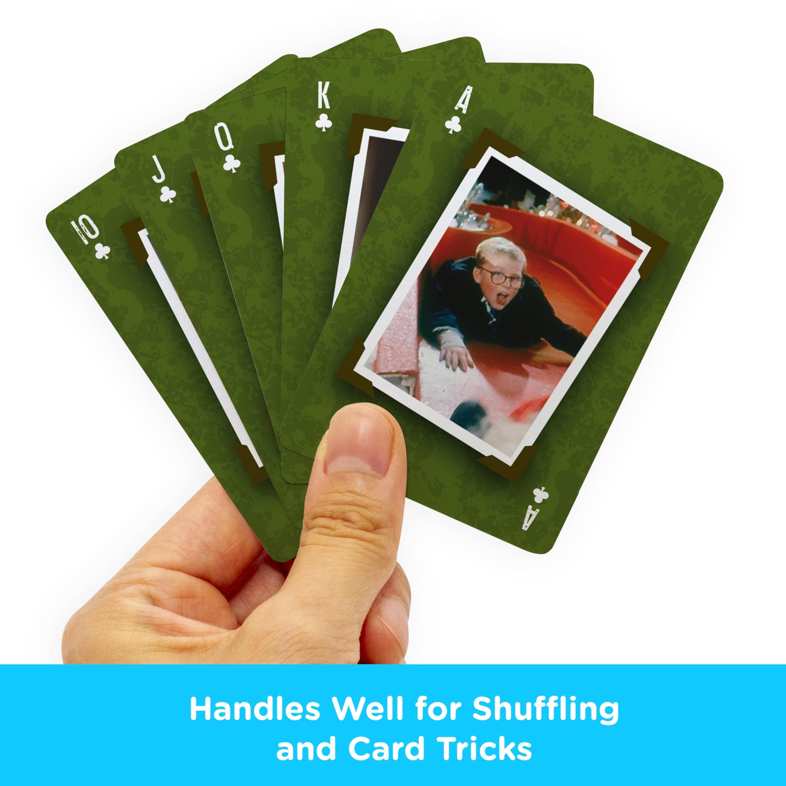 AQUARIUS A Christmas Story Playing Cards - Christmas Themed Deck of Cards for Your Favorite Card Games - Officially Licensed Christmas Story Merchandise & Collectibles - Poker Size