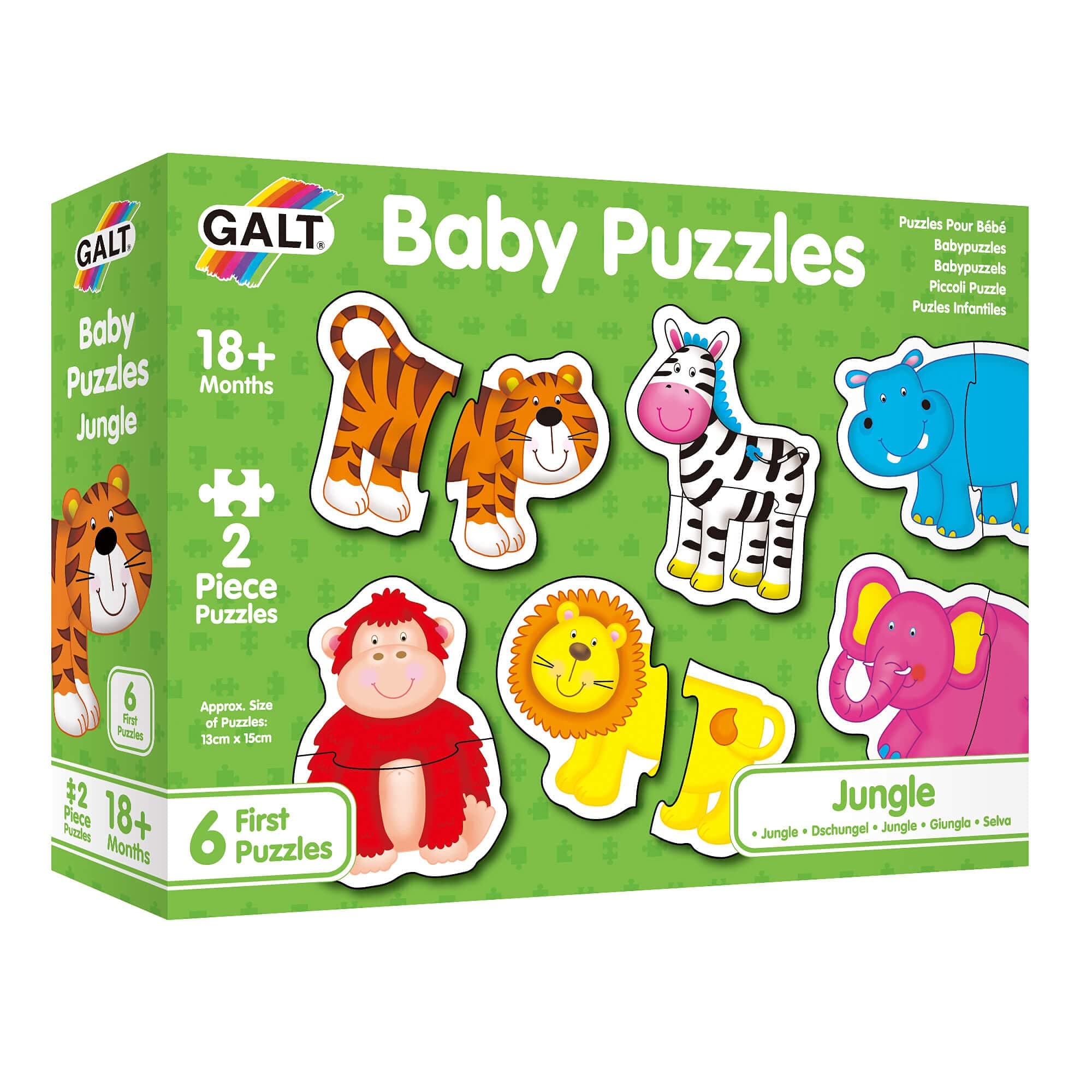 Toys, Baby Puzzles - Jungle, Jigsaw Puzzles for Kids, Ages 18 Months Plus