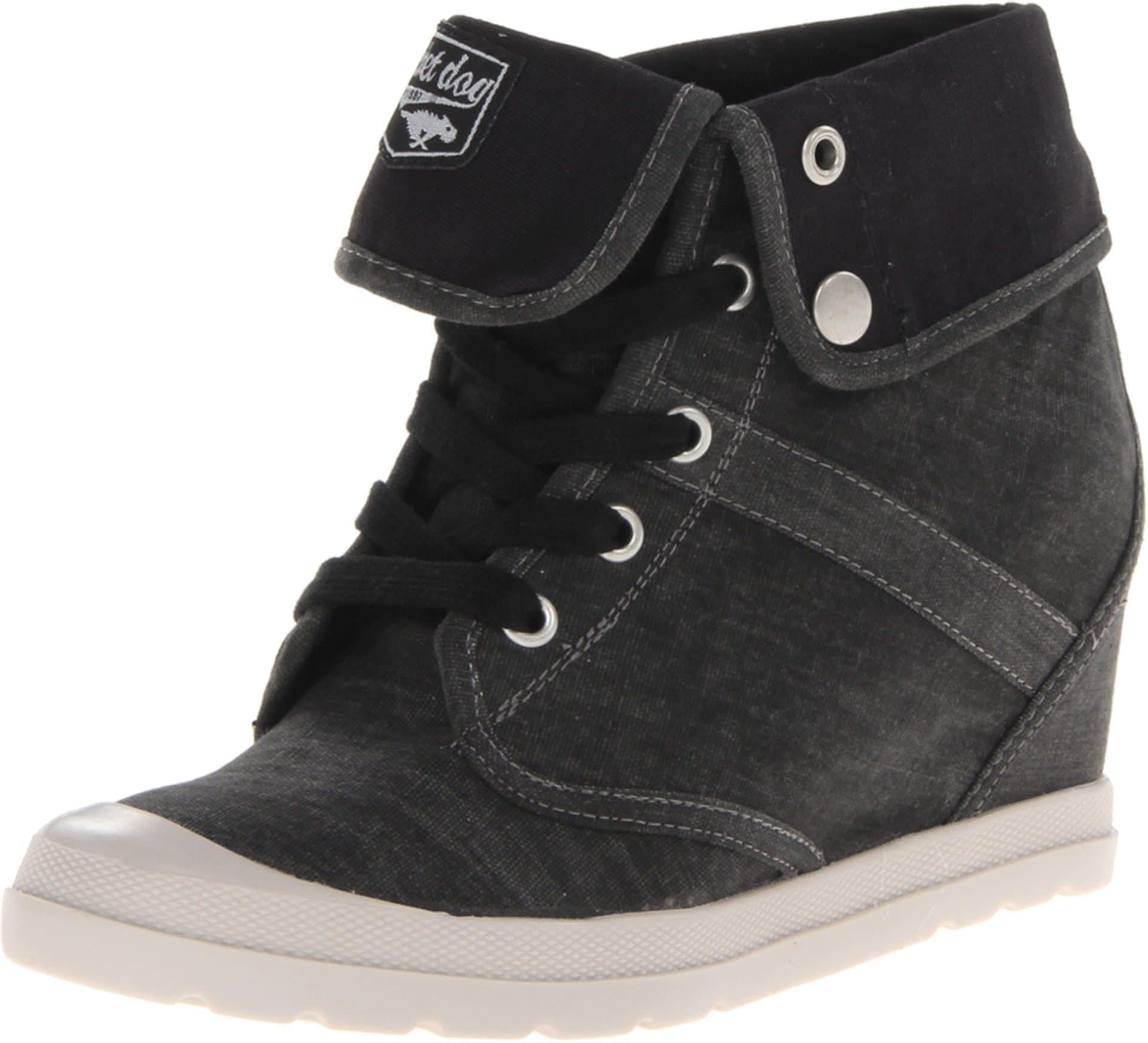 Rocket Dog Womens Frenzy Blanched Cnv1 Black Casual 6.5 US