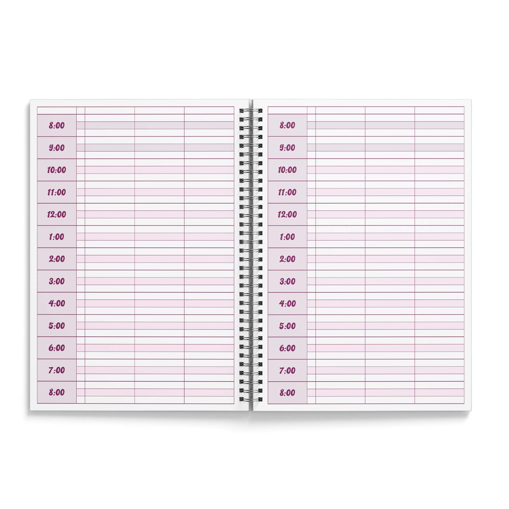 Appointment Book 1 Year 52 Week Diary Beauty Salon Therapist Spa Nail Massage A5