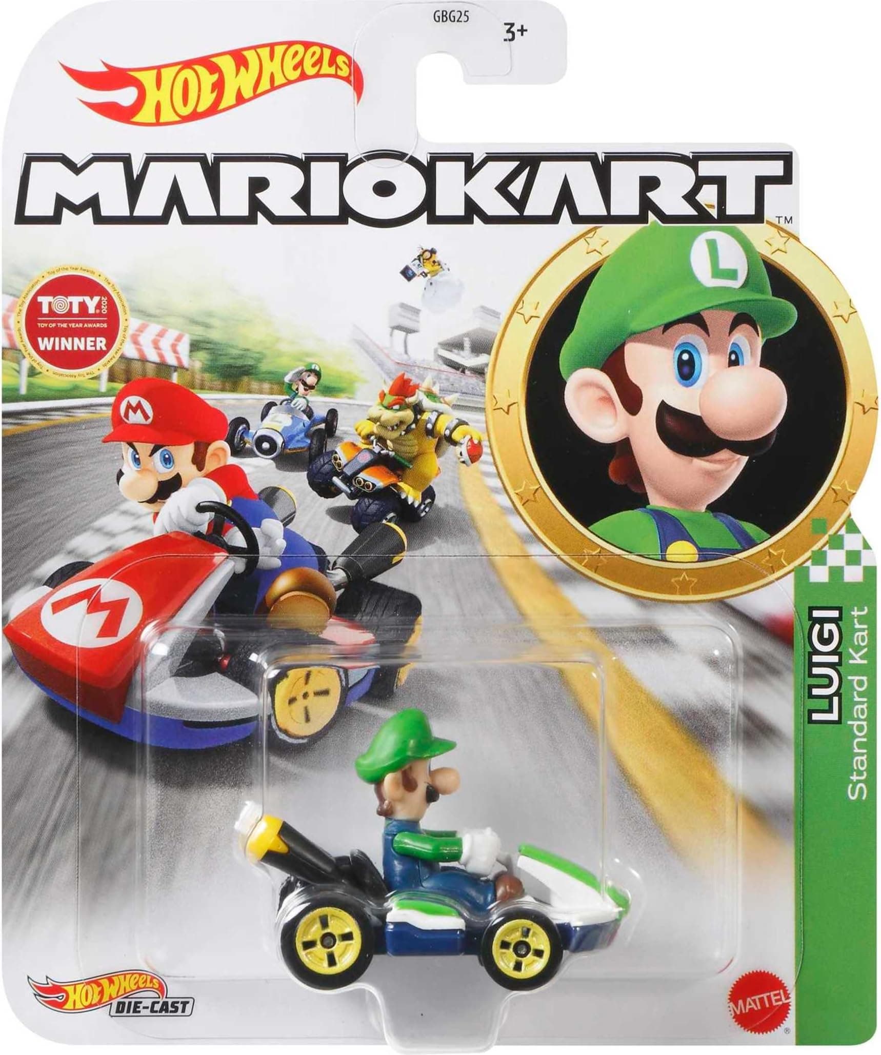 Mario Kart Luigi 1:64 Die-Cast Kart