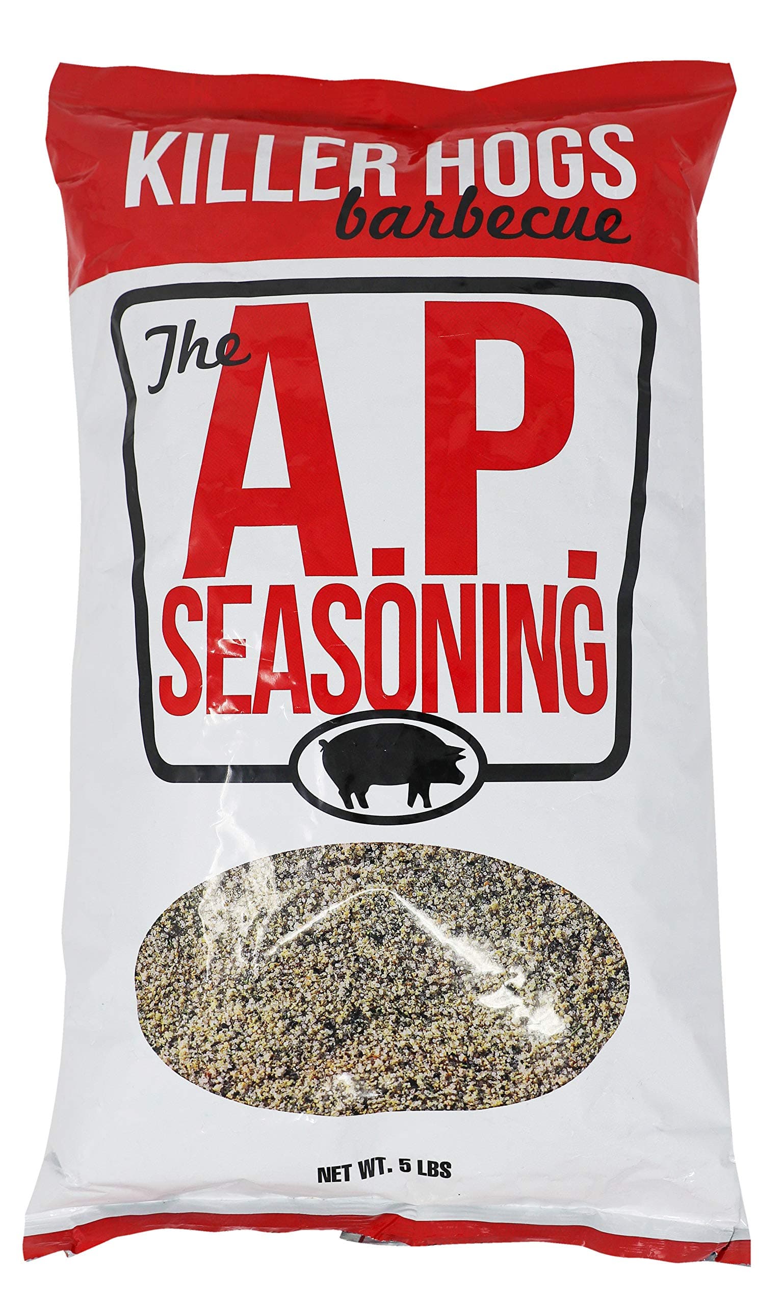 AP Seasoning, Championship BBQ and Grill All Purpose Dry Rub for Beef, Steak, Burgers, Pork, and Chicken, Salt, Pepper, Garlic, 5 lb Bag