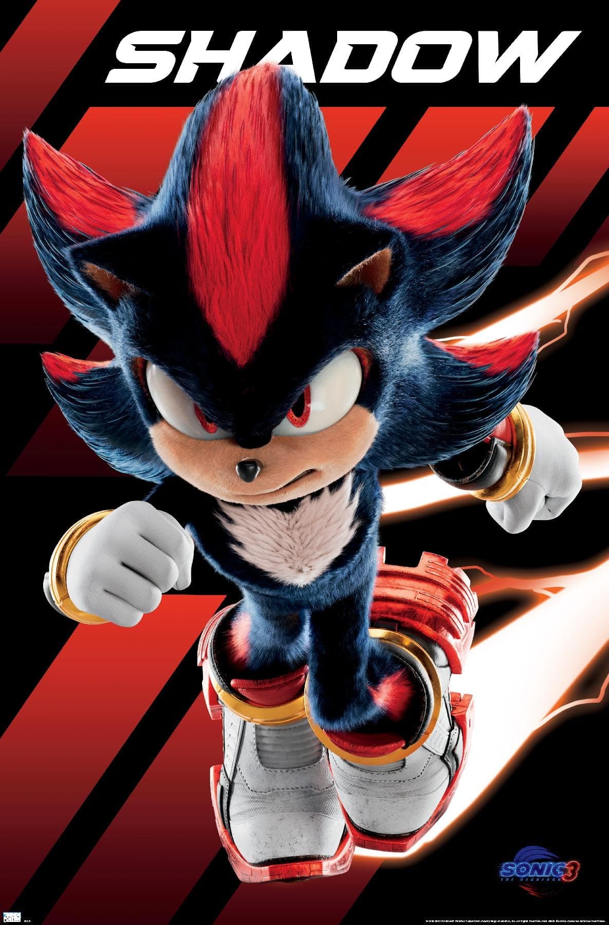 Trends International Sonic The Hedgehog 3 - Shadow Wall Poster, 22.37" x 34.00", Unframed Version