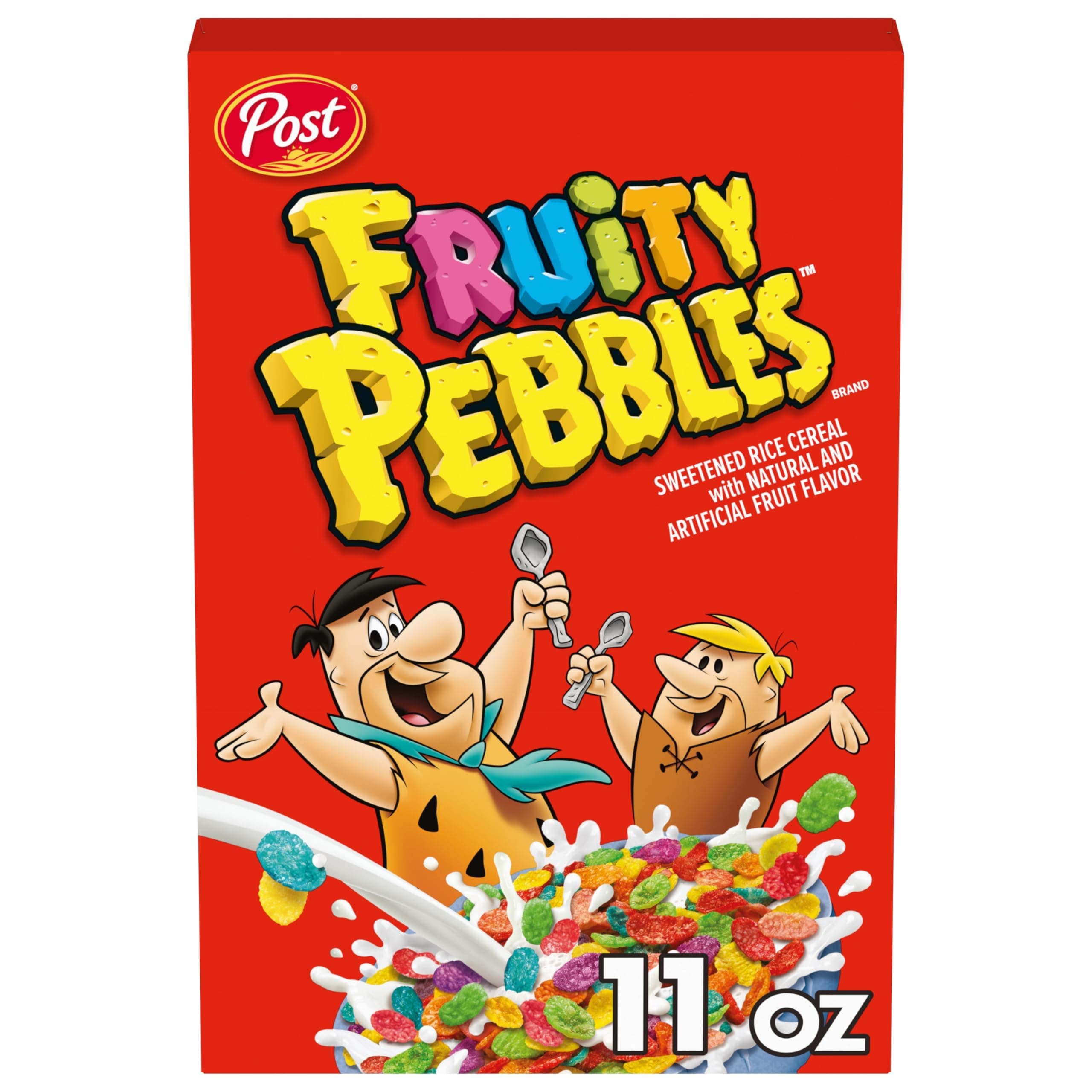 Post Fruit Pebbles Sweetened Rice Cereal, Fruity - 311 G