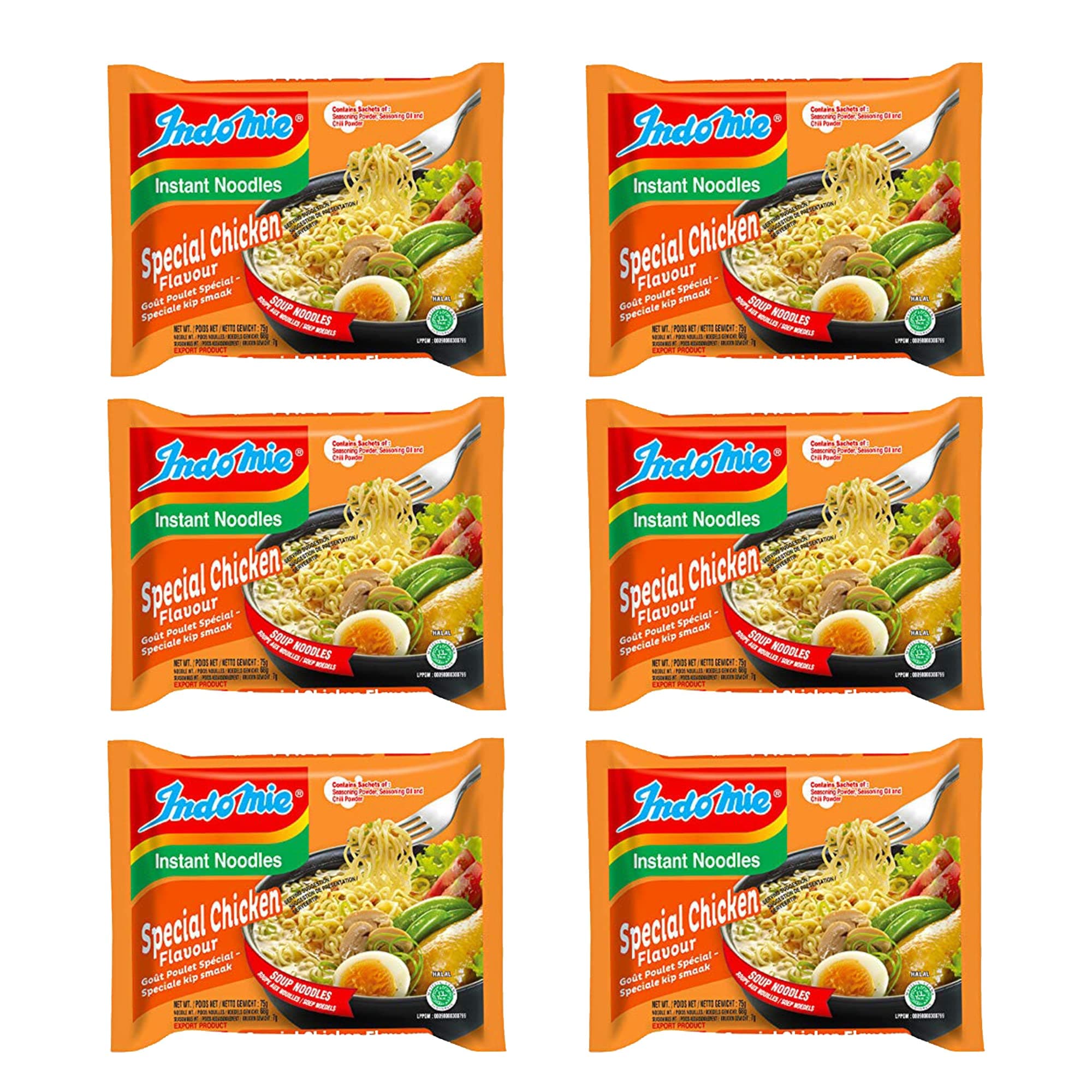 Indomie Chicken Special Noodles - Pack of 6 - Imported Noodles