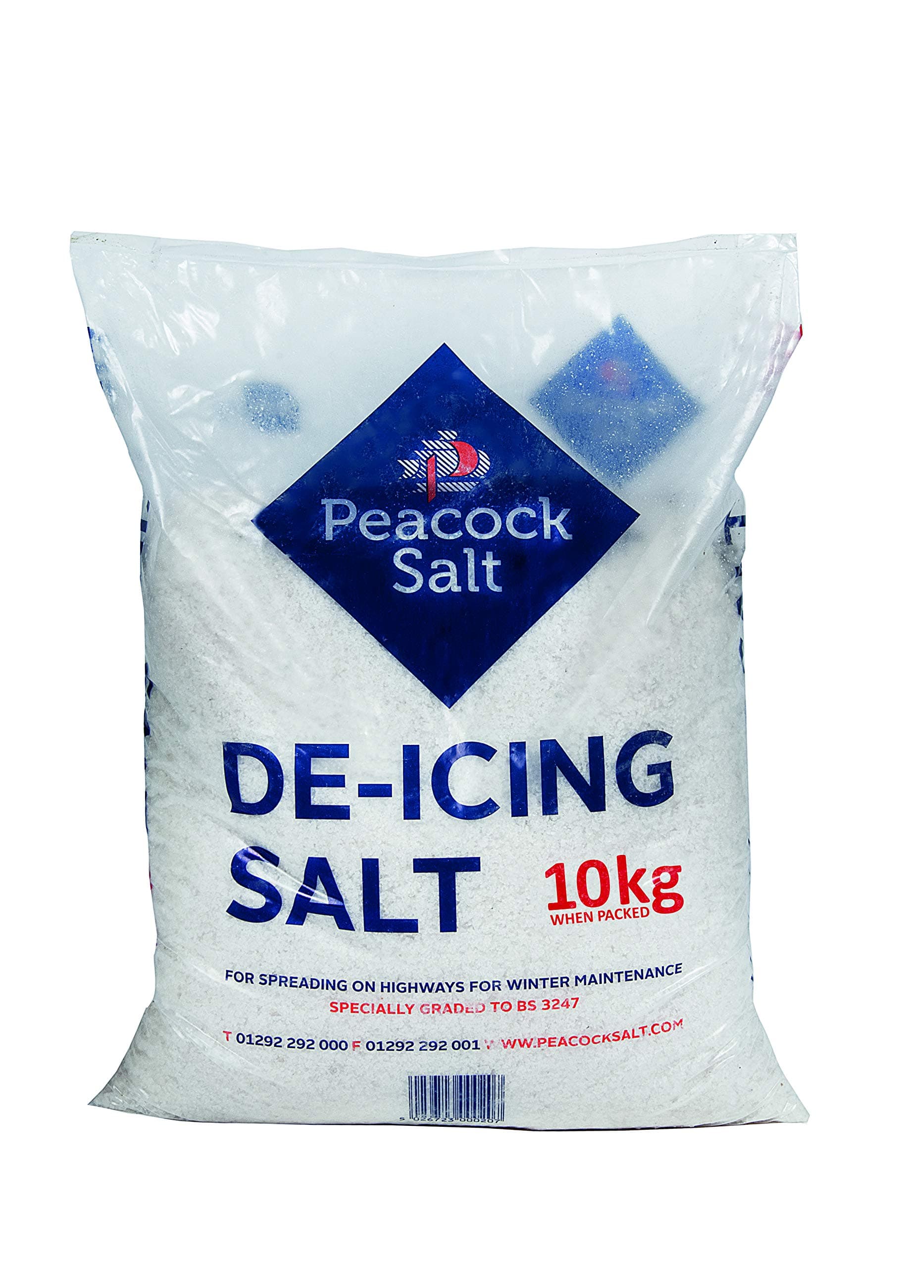 Salt 10KG Bag White De-Icing Rock Salt for Weeds Clearing Roads Paths and Driveways of Ice and Snow Cleaner Than Grit