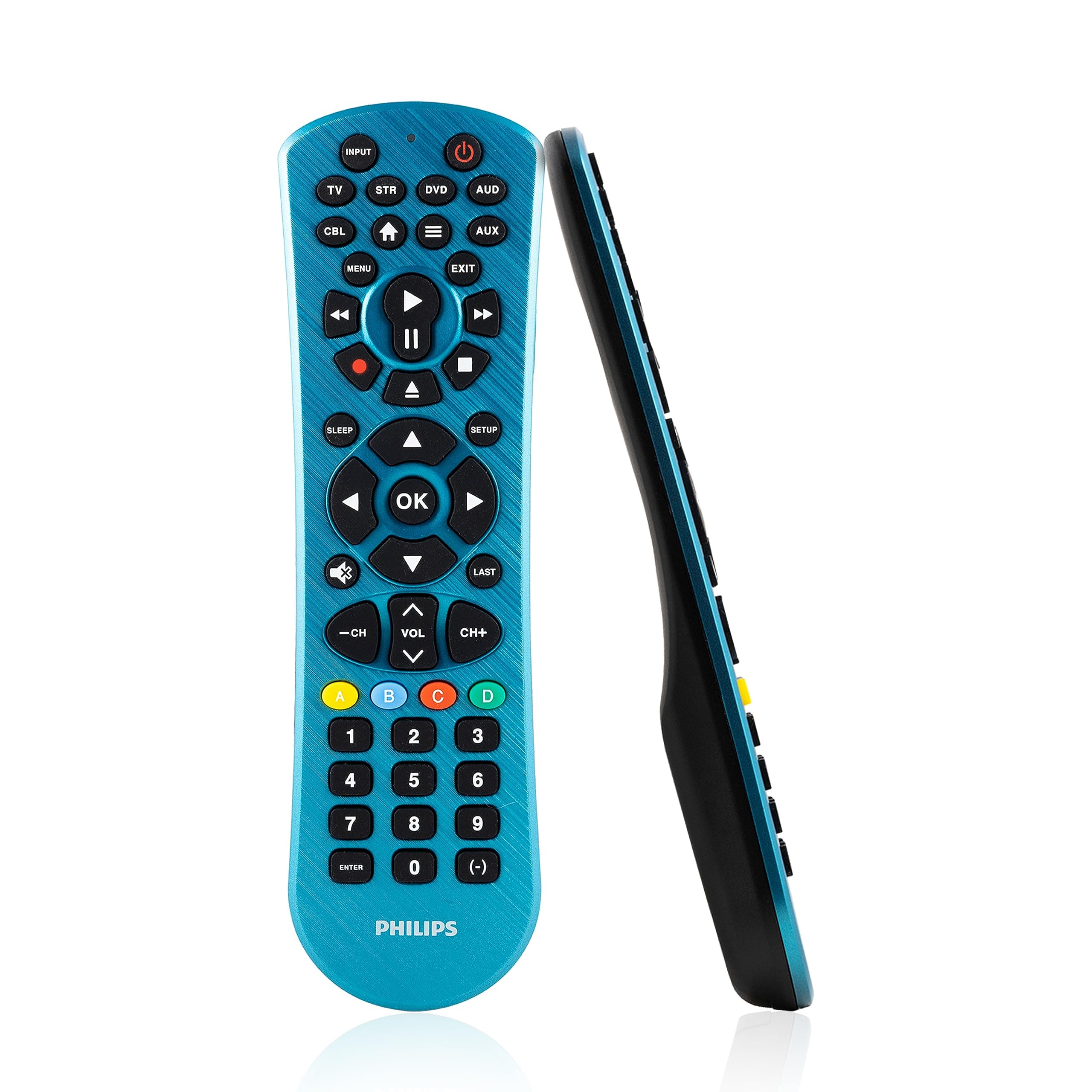 Universal Remote Control for Samsung, Vizio, LG, Sony, Sharp, Apple TV, RCA, Panasonic, Smart TVs, Streaming Players, Blu-ray, DVD, Simple Setup, 6 Device, Blue, SRP6249B/27