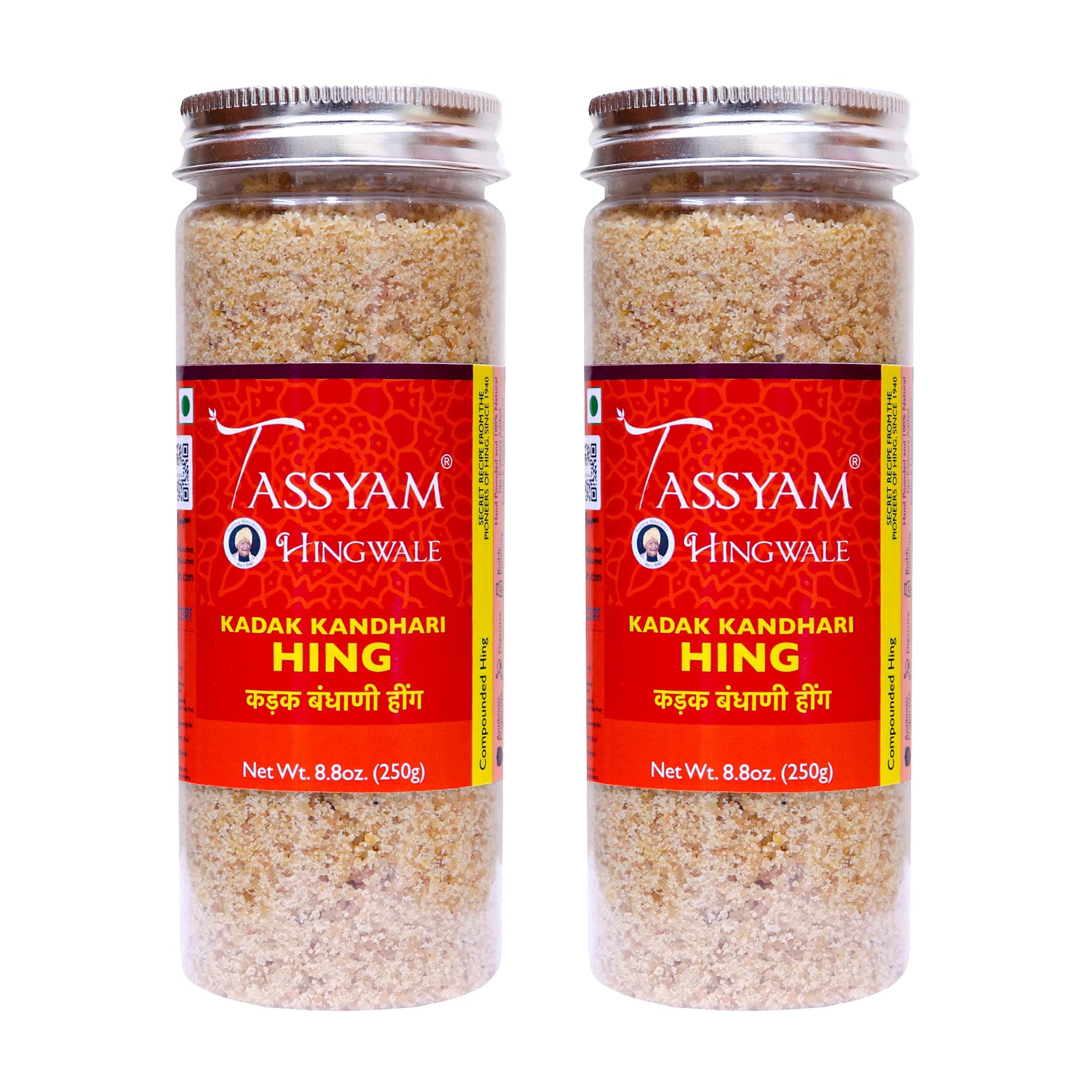 - Tassyam Hingwale Kadak Kandhari Hing 500g (2X 250g) | Hand Pounded & Natural Perungayam