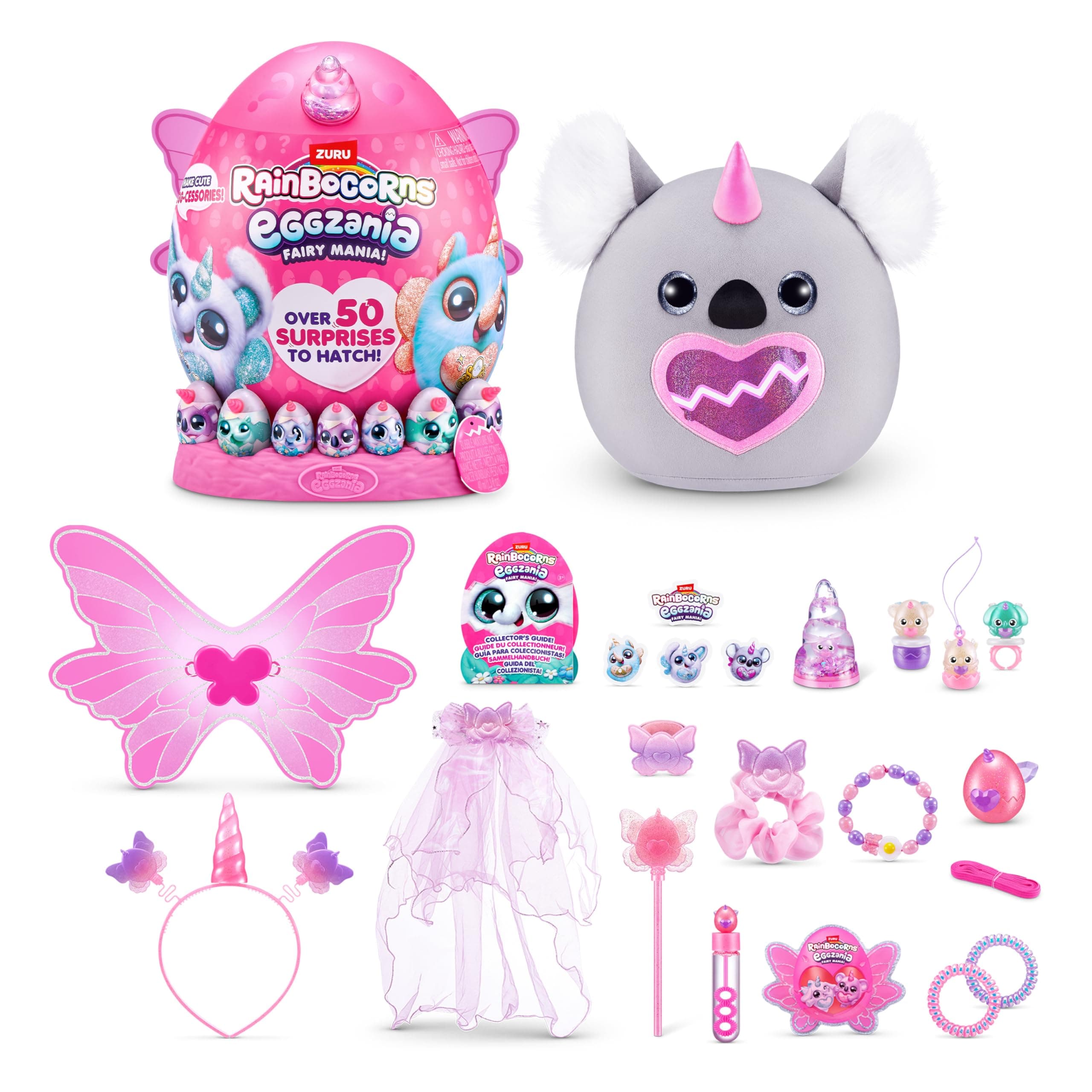 Eggzania Fairy Mania, Koala, Series 1, Soft Plush, 35 Surprises, Large (37.7 cm), (Koala)