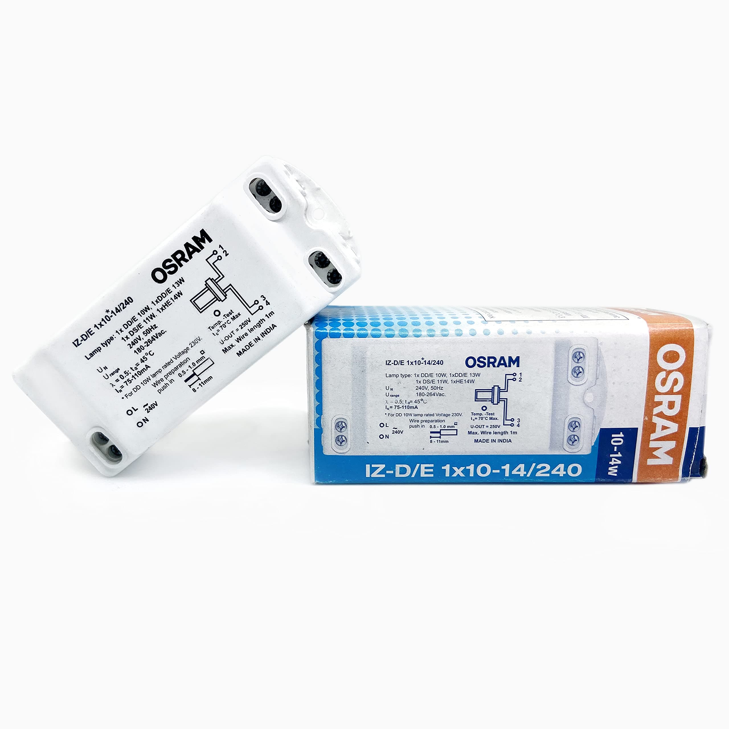 Osram UVC Choke/Ballast for UVC Germicidal Lamp Used in Water, Air, Surface Purification (Nominal wattage-7.00 W)(Nominal voltage- 56.0 V)(Nominal current 0.15 A)(8)