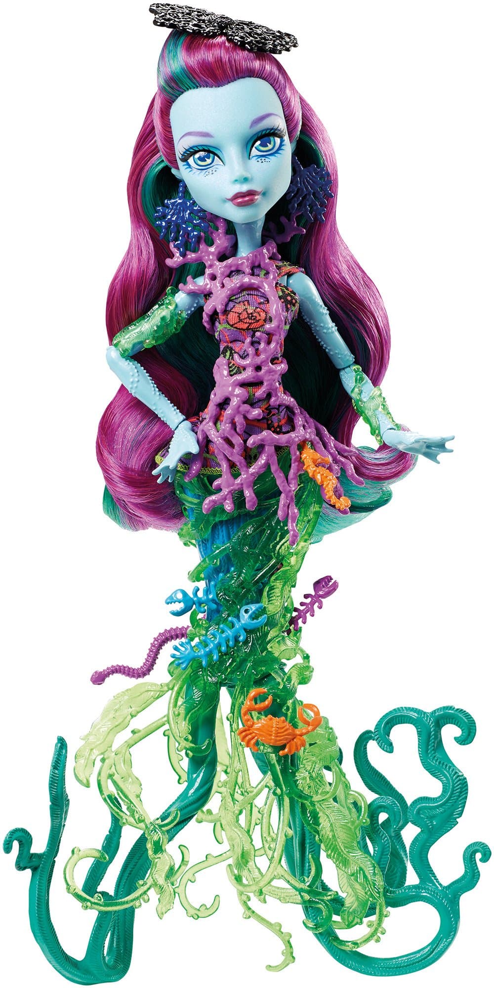 Mattel Monster High DHB48 - Fashion Dolls, The Great Terror Reef, Posea Reef