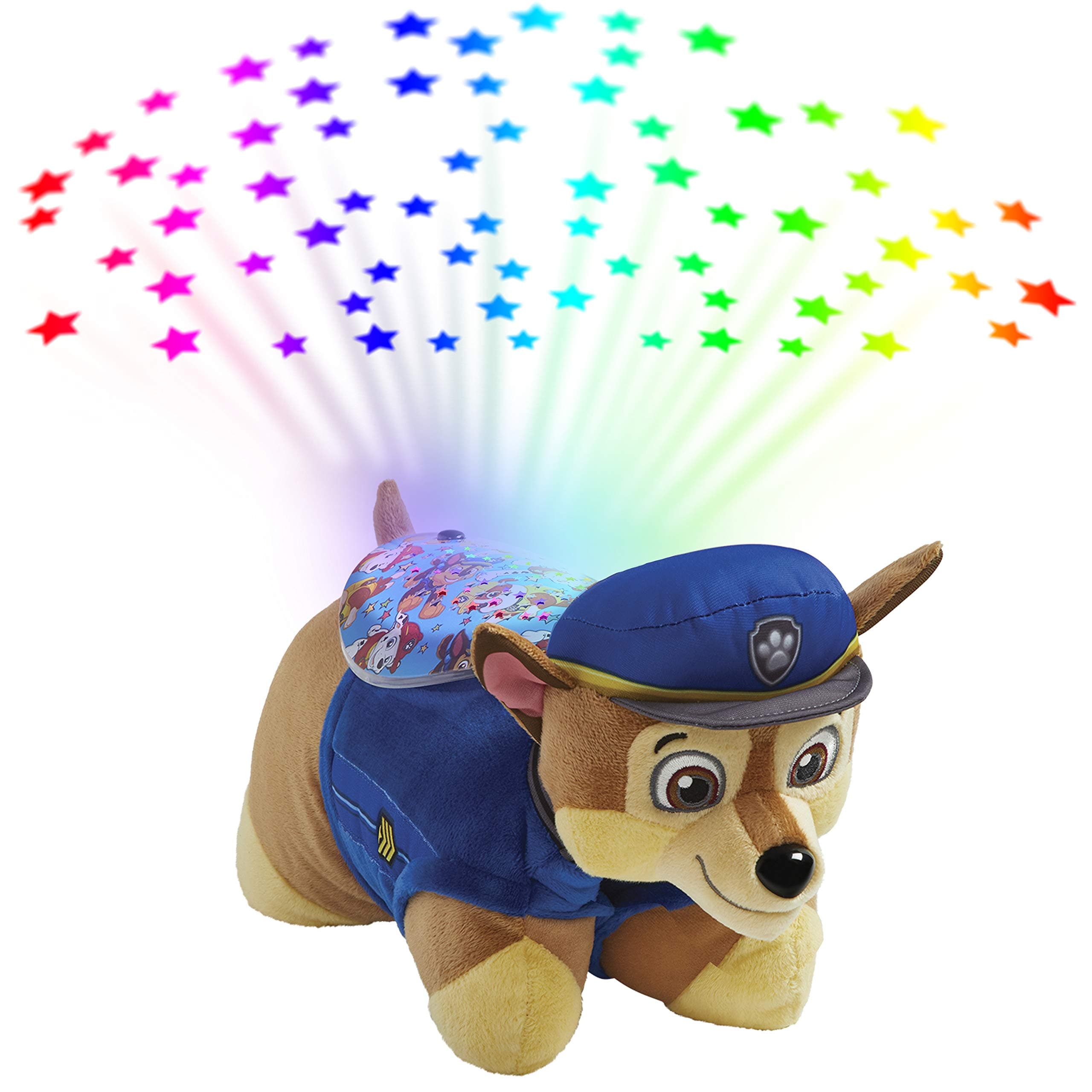 11 inch Paw Patrol Chase Sleeptime Lite, Nickelodeon Stuffed Animal Nightlight, Plush Toy Gift for Kids