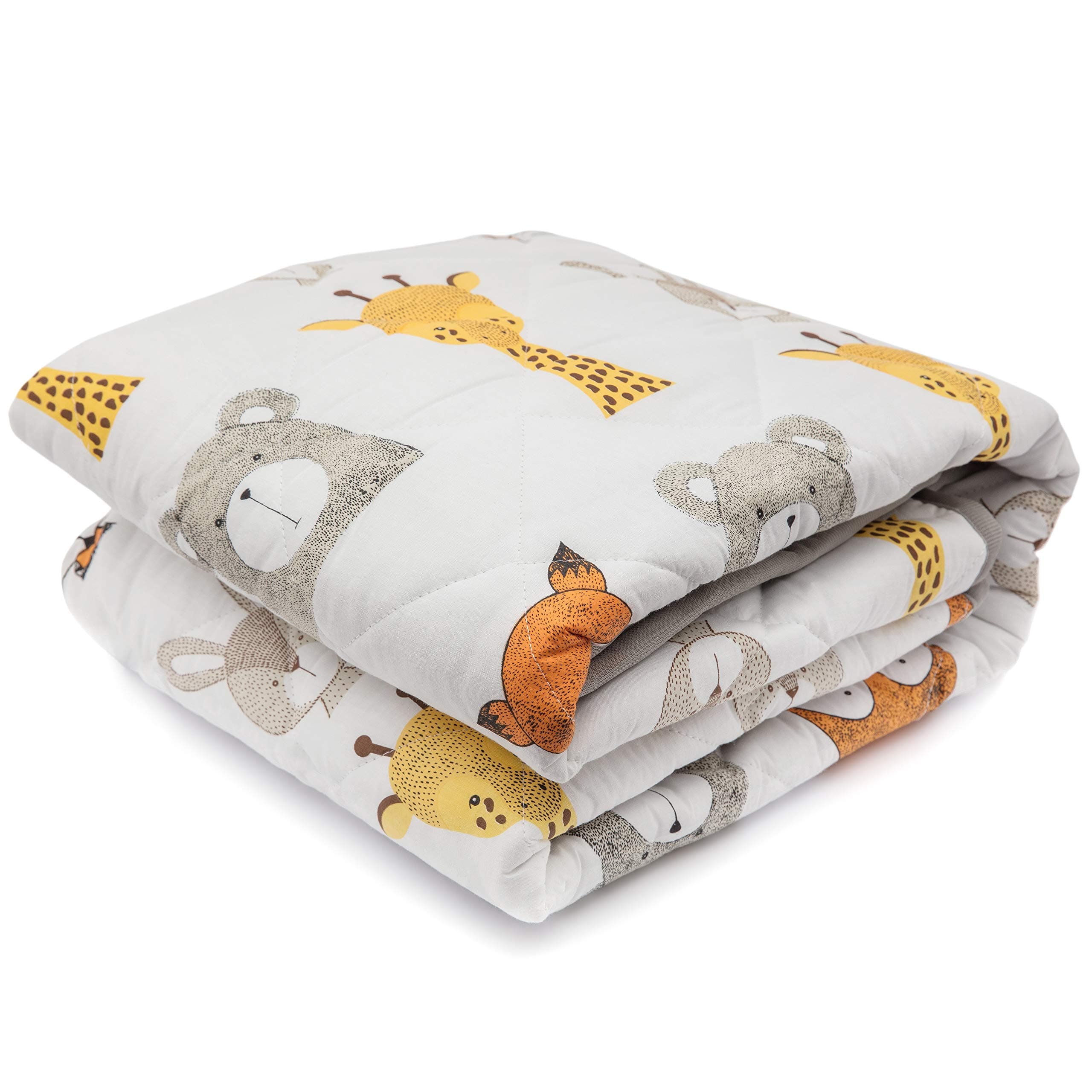 Lionhouse Non-Slip Padded Baby Play Mat | 100% Cotton Surface | Large 60 x 40 inches | Machine-Washable