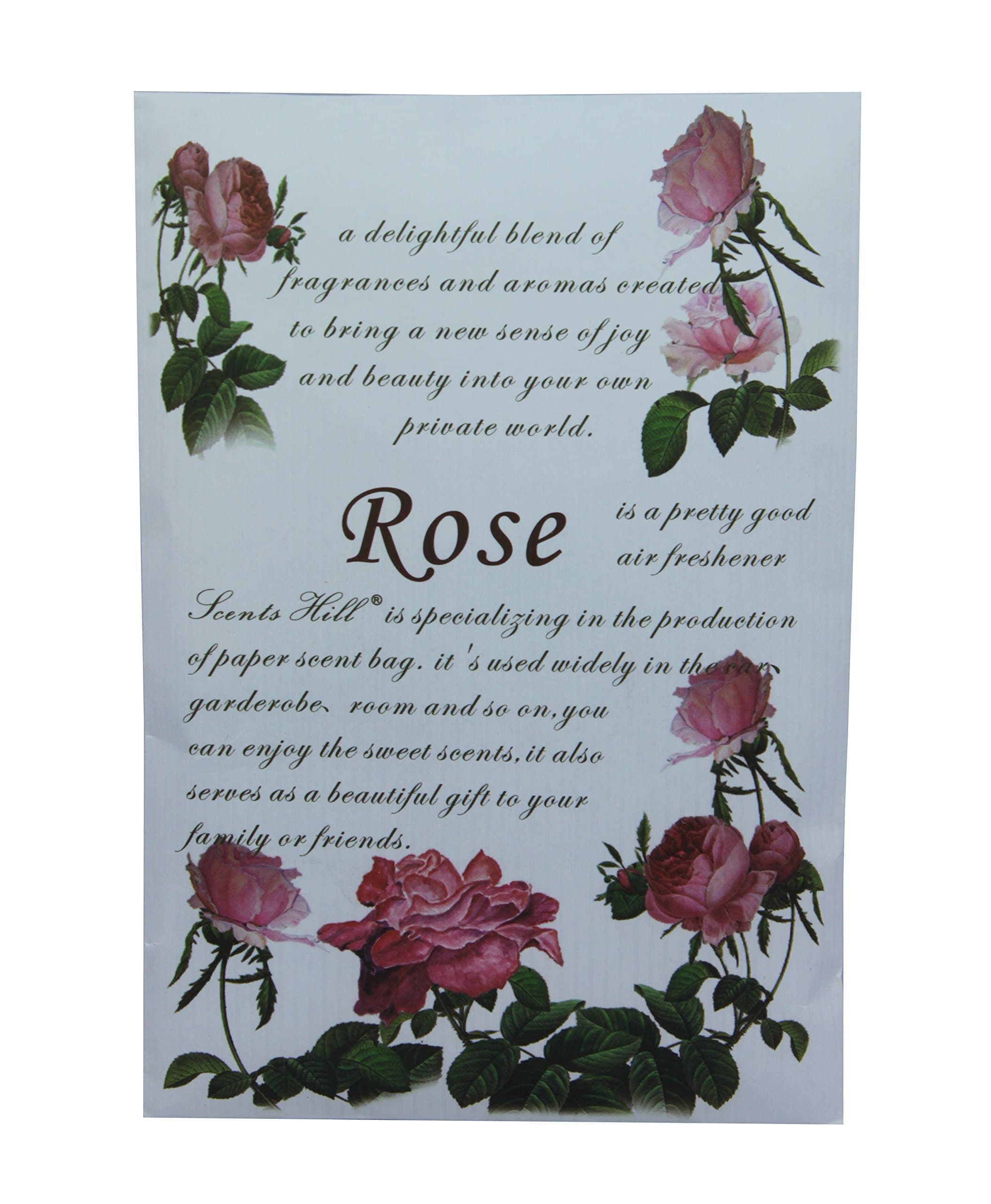 - Scented Sachet for Drawer and Closet,Lot of 4 (Rose)